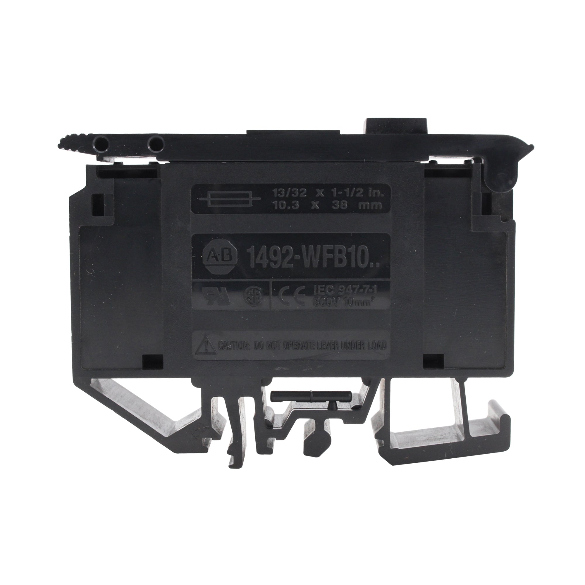 Allen Bradley 1492 WFB10HD Fuse Terminal Block - 1 Circuit, 800V, DIN Rail Mount - Ideal for Industrial Control Panels & Power Distribution Systems