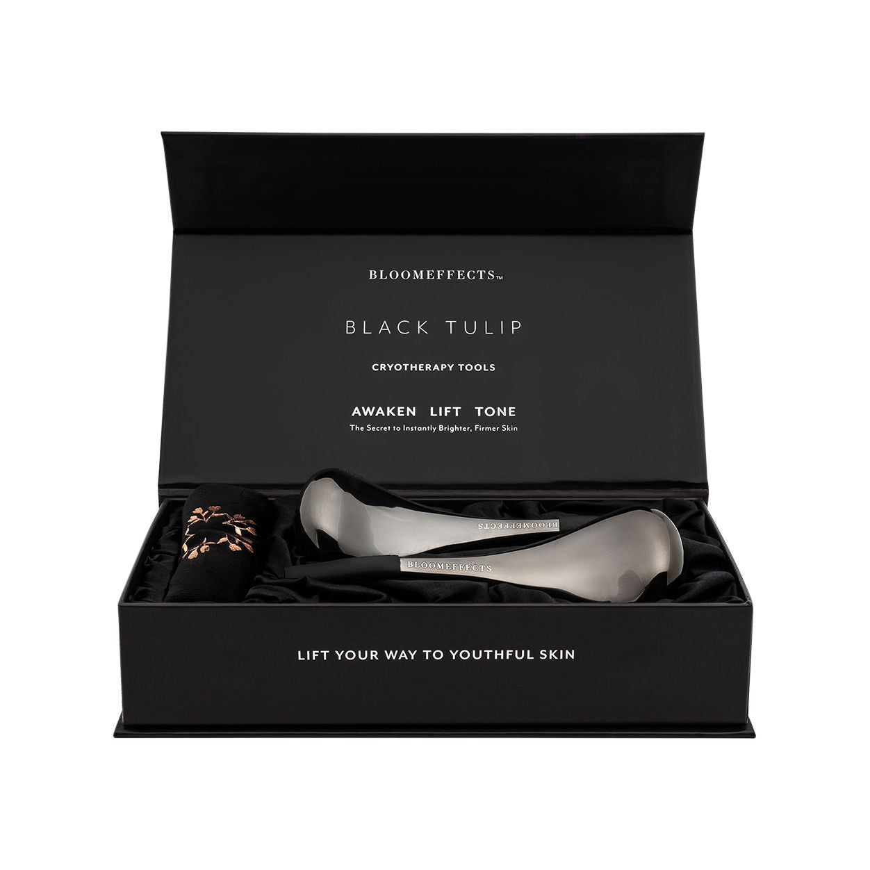 Black Tulip Cryotherapy Tools for Pain Relief & Skin Rejuvenation - Professional Cold Therapy Device for Athletes & Beauty Care