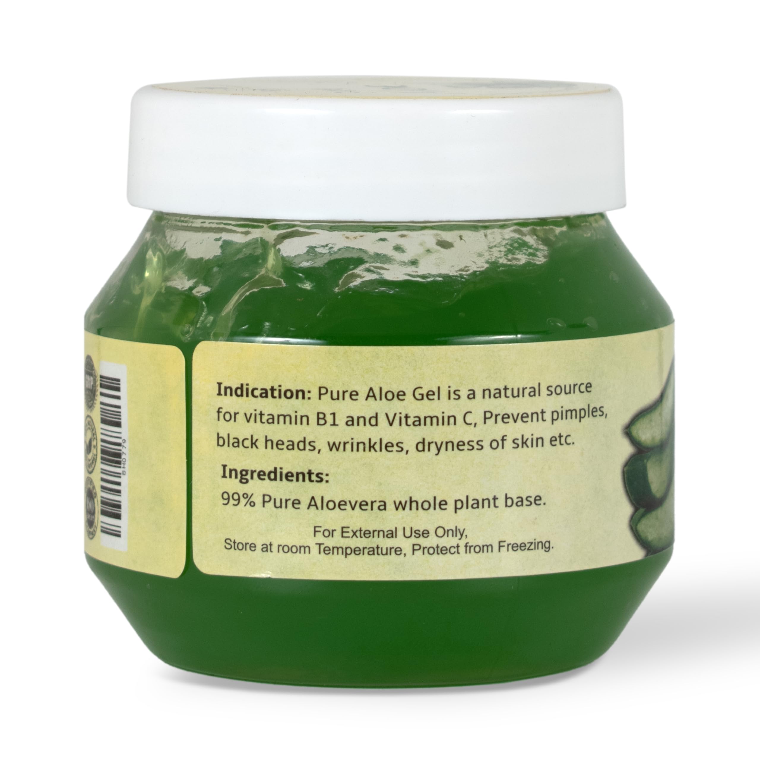 Organic Aloe Vera Gel 200g - Pure & Natural Skin Care for Sunburn Relief, Moisturizing & Hair Care - Perfect for After Sun Care, Face Hydration & Scalp Treatment