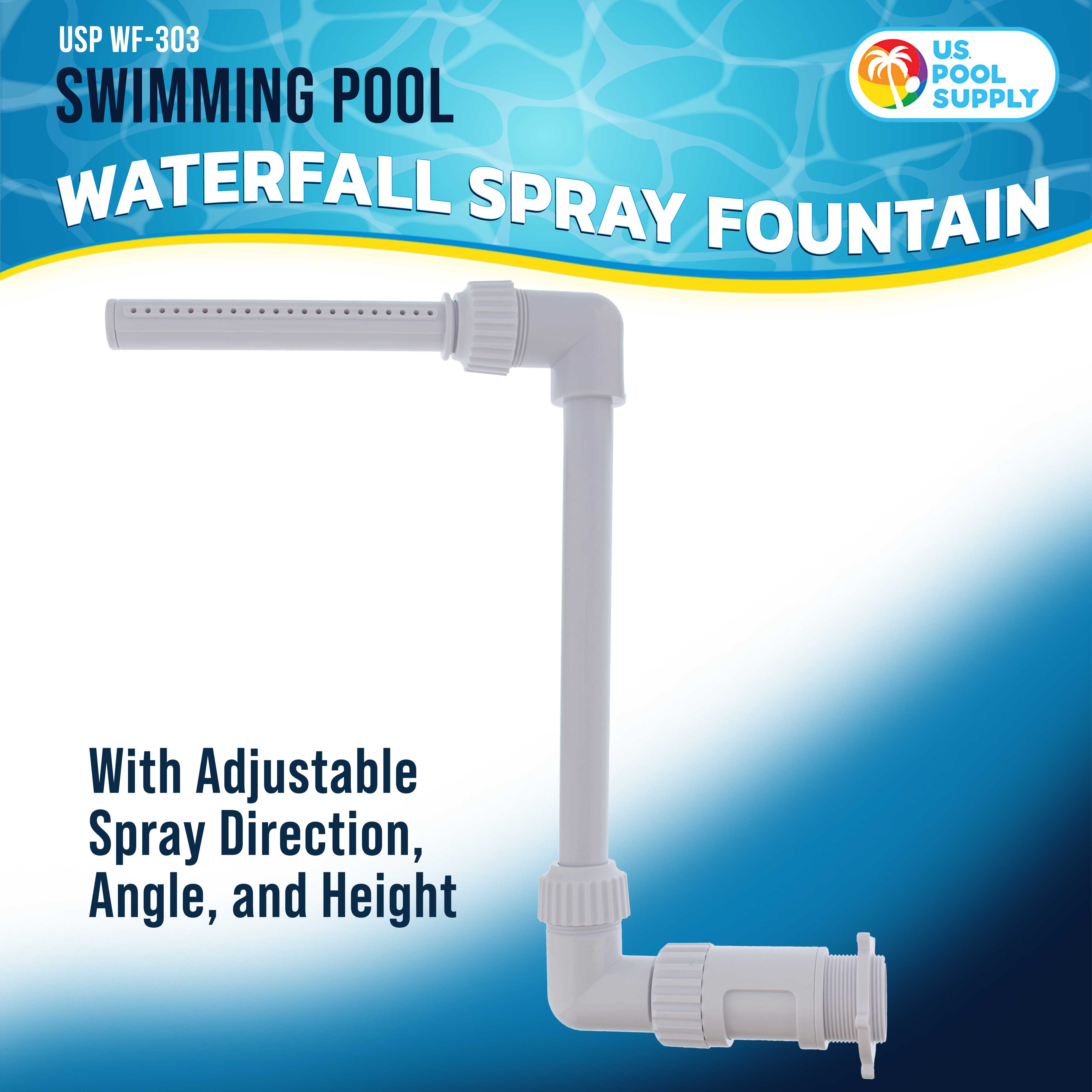 Adjustable Swimming Pool Waterfall Spray Fountain - Pool Water Aerator for Cooling & Decoration | In-Ground & Above-Ground Pools | Perfect for Backyard Relaxation & Summer Fun