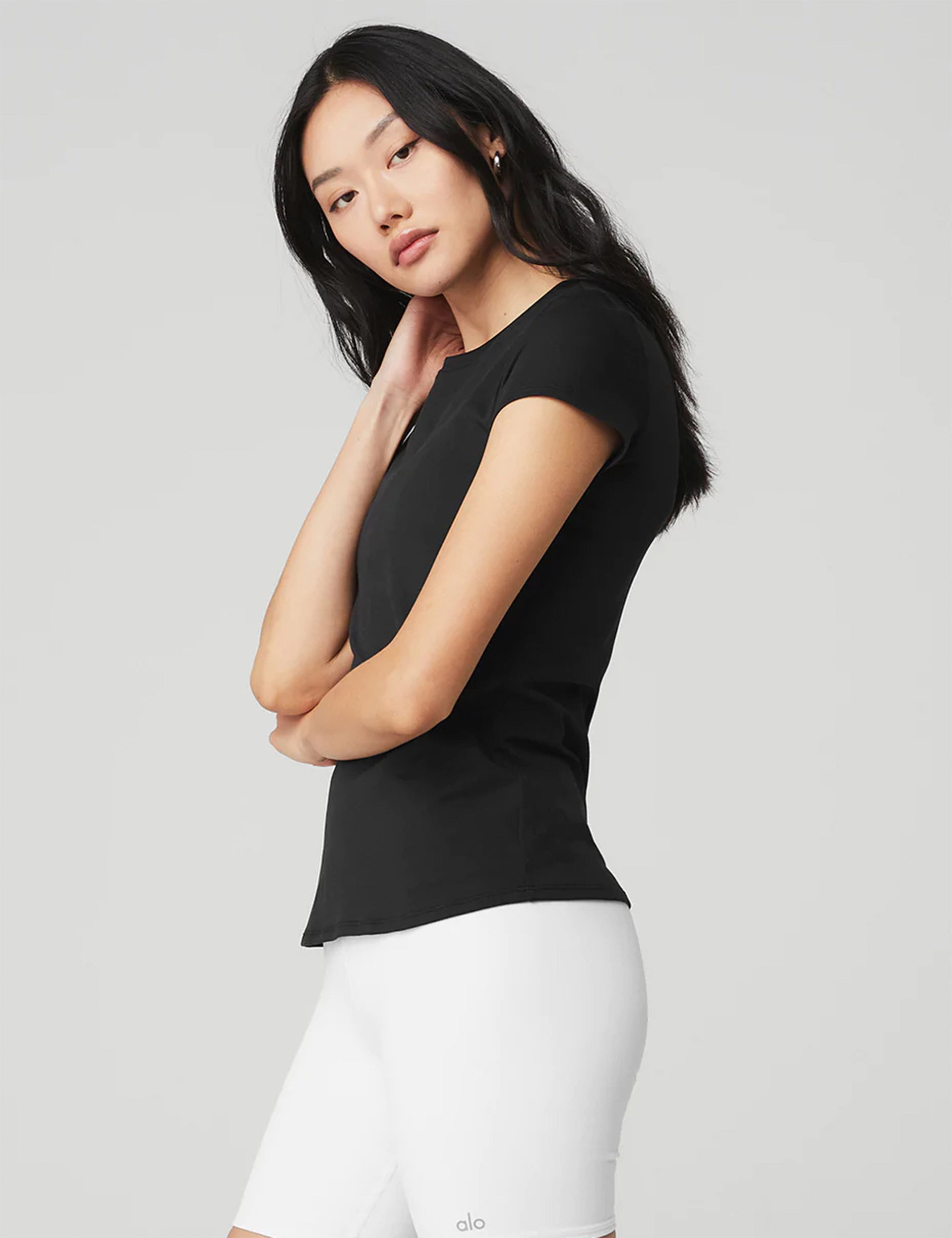 Alosoft Finesse Tee - Premium Soft Cotton T-Shirt for Men & Women (Black) - Perfect for Casual Wear, Gym & Everyday Comfort
