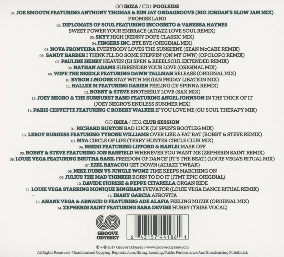 Groove Odyssey Presents GO Ibiza 2017 - Electronic Dance Music Compilation Album | Perfect for DJ Sets, Club Nights & Summer Party Playlists