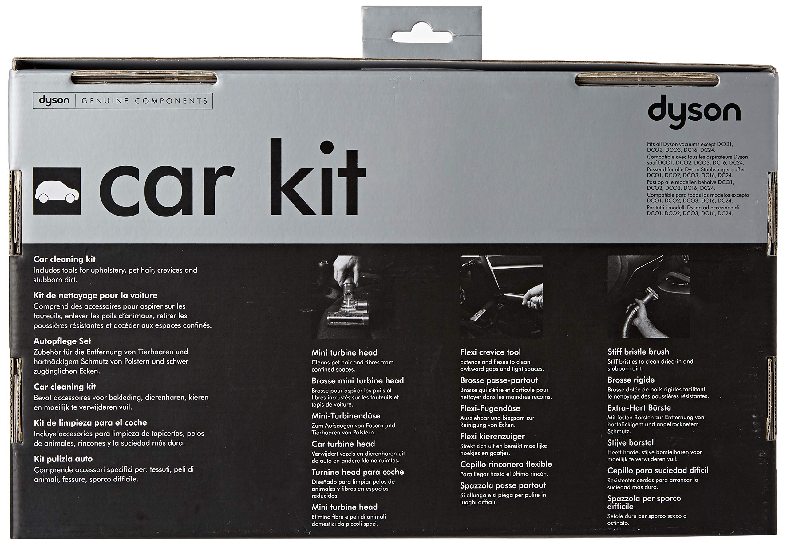 Dyson Car Cleaning Kit - Vacuum Accessories for Car Detailing & Interior Cleaning | Perfect for Cars, SUVs & Trucks