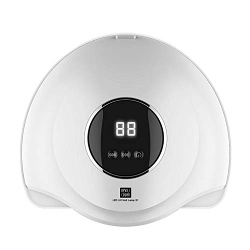 36W LED UV Nail Dryer for Gel Polish - Professional Salon Nail Lamp with Auto Sensor, LCD Display, 2 Timer Settings & Memory Function | Perfect for Home Manicures, Nail Salons & DIY Nail Art (White)