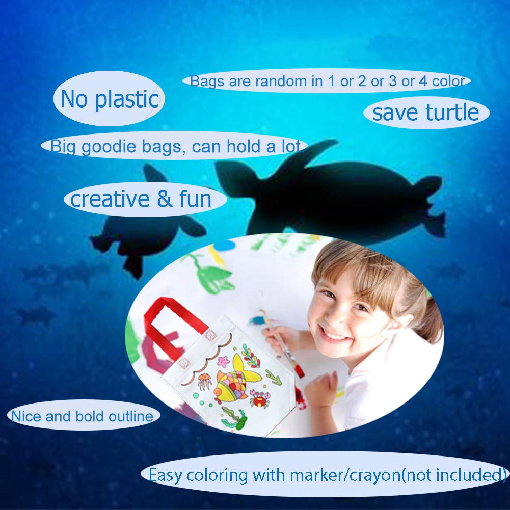 Eco-Friendly Sand Flower Coloring Carnival Animal Art Party Goodie Bags with Guestbook - 24 Pack for Kids Birthday Parties, School Events & DIY Craft Activities