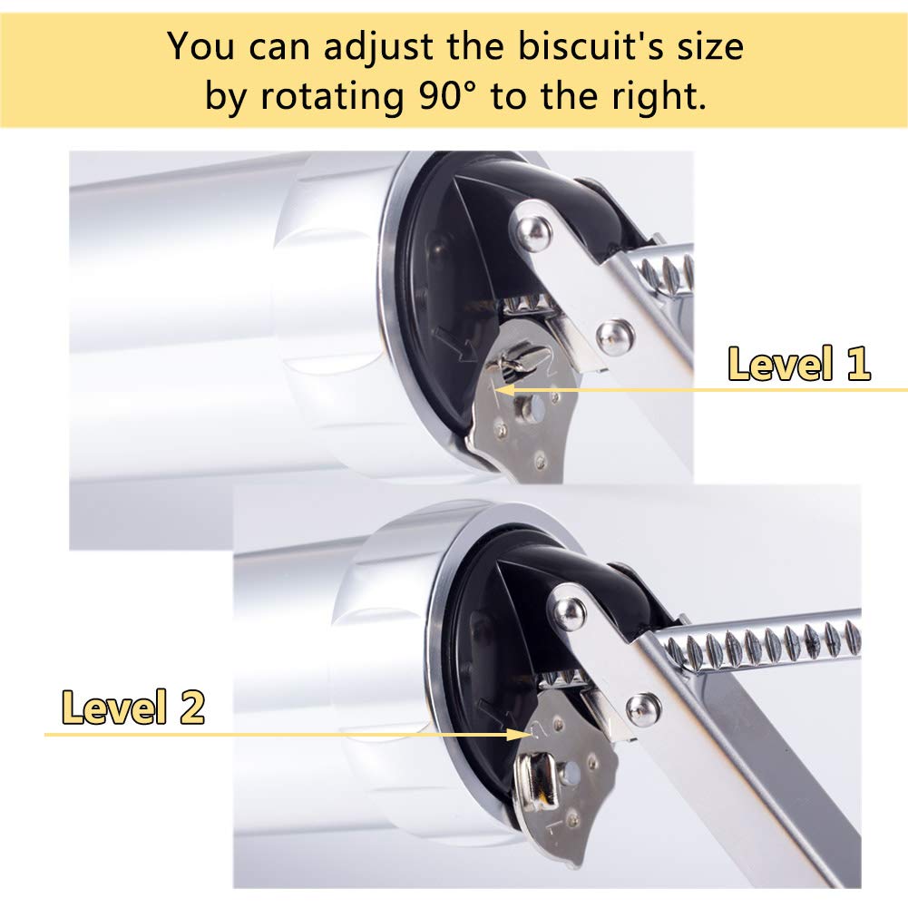 Stainless Steel Cookie Press Machine - 20 Discs & 4 Icing Tips for Biscuits, Churros, Cookies - Perfect for Holiday Baking, Party Treats & Homemade Desserts
