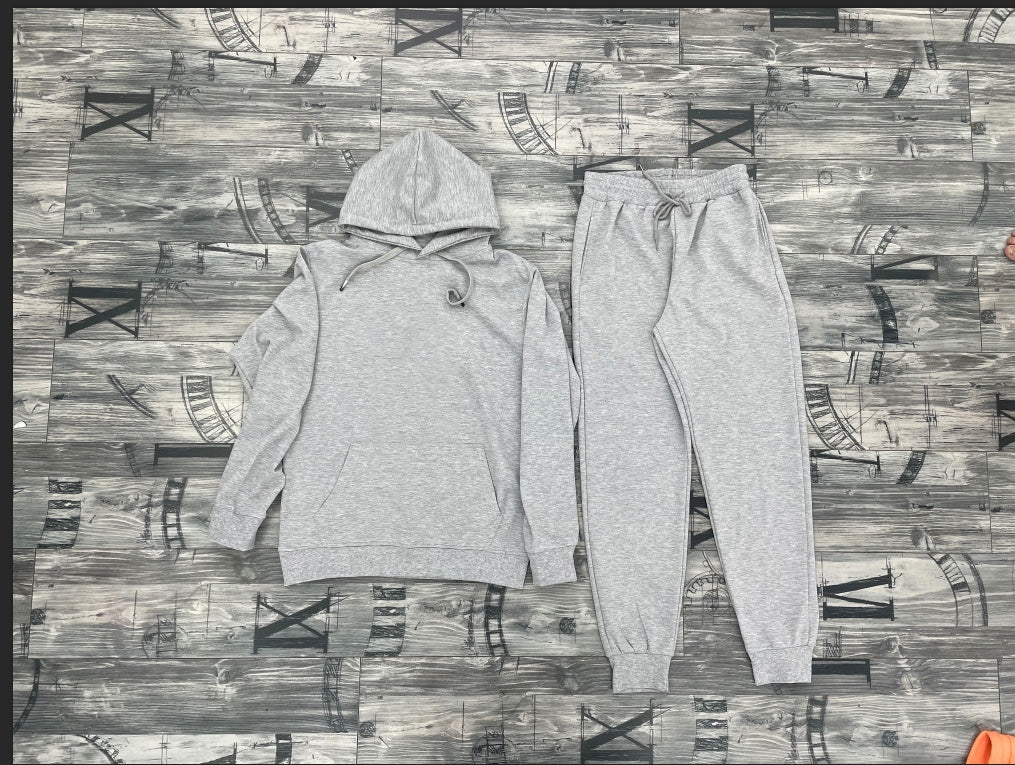 Men's Hooded Sweatshirt Two Piece Set - Casual Pullover Hoodie & Jogger Pants Outfit (XN2082) for Streetwear, Lounge & Gym Wear