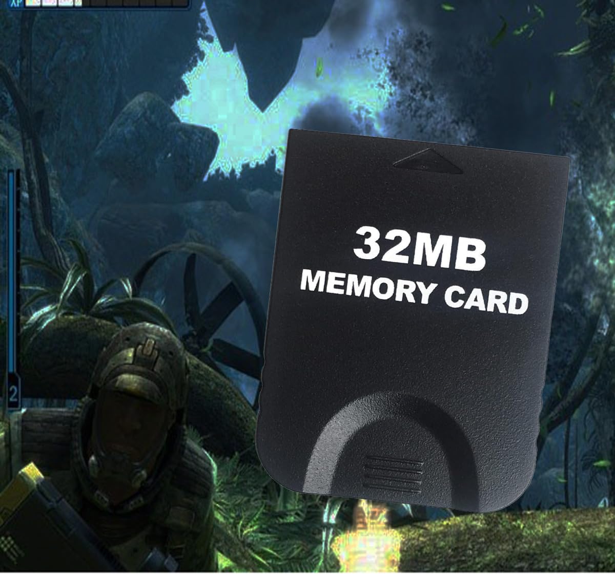 32MB (507 Blocks) High-Speed GameCube Memory Card - Compatible with Nintendo GameCube & Wii Consoles - Black - Perfect for Saving Game Progress & Expanding Storage Capacity