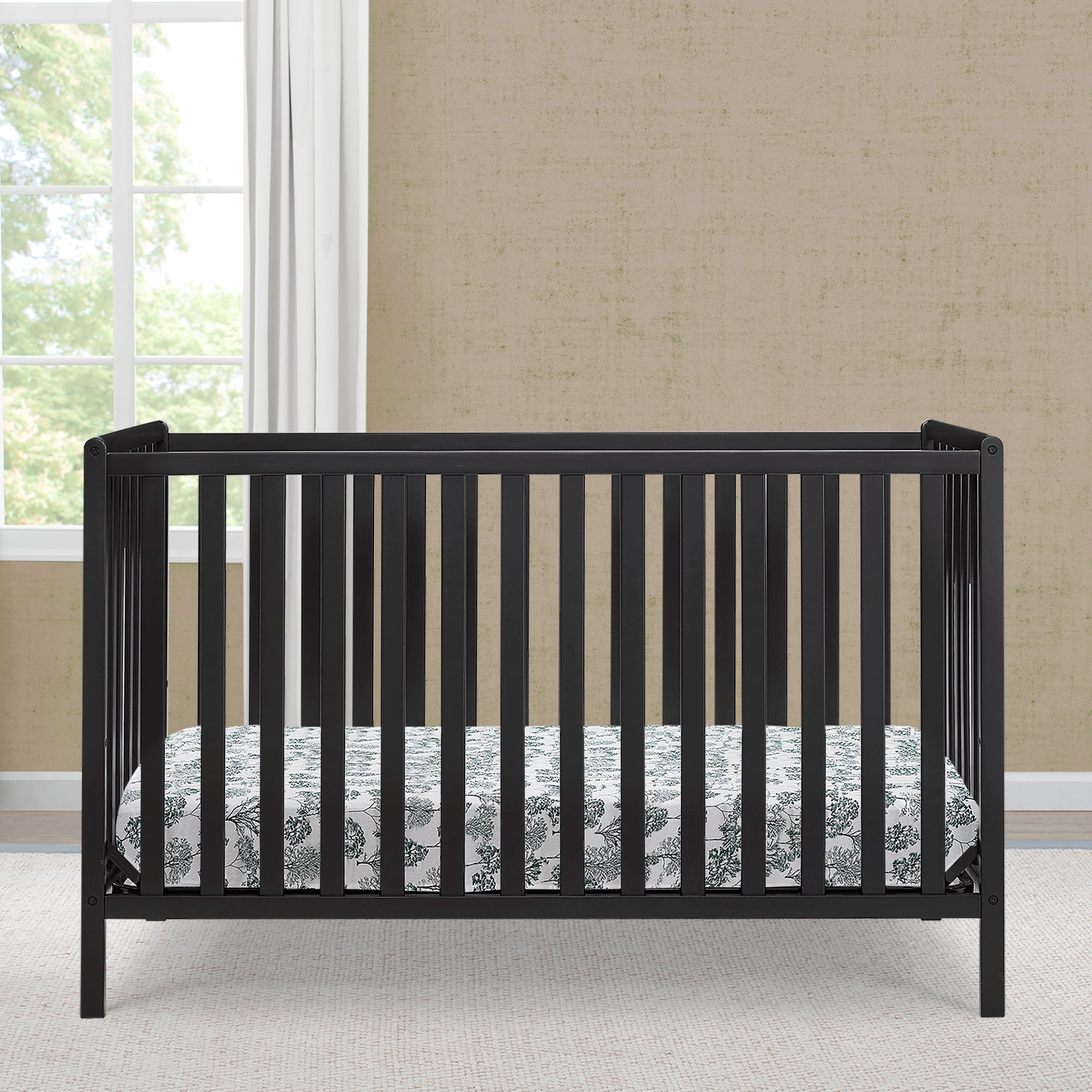 Heartland 4-in-1 Convertible Baby Crib - Toddler Bed, Daybed & Full-Size Bed - Safe Nursery Furniture for Newborn to Adult - Perfect for Baby Rooms, Daycare Centers & Guest Bedrooms