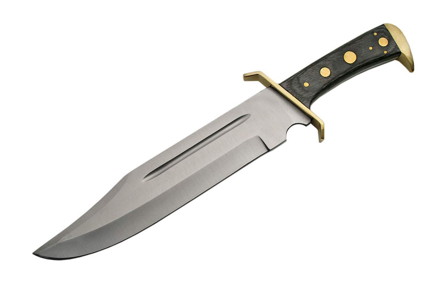 SZCO Supplies Premium Sable Bowie Knife - High Carbon Steel Blade, Wood Handle - Hunting, Camping, Outdoor Survival Gear