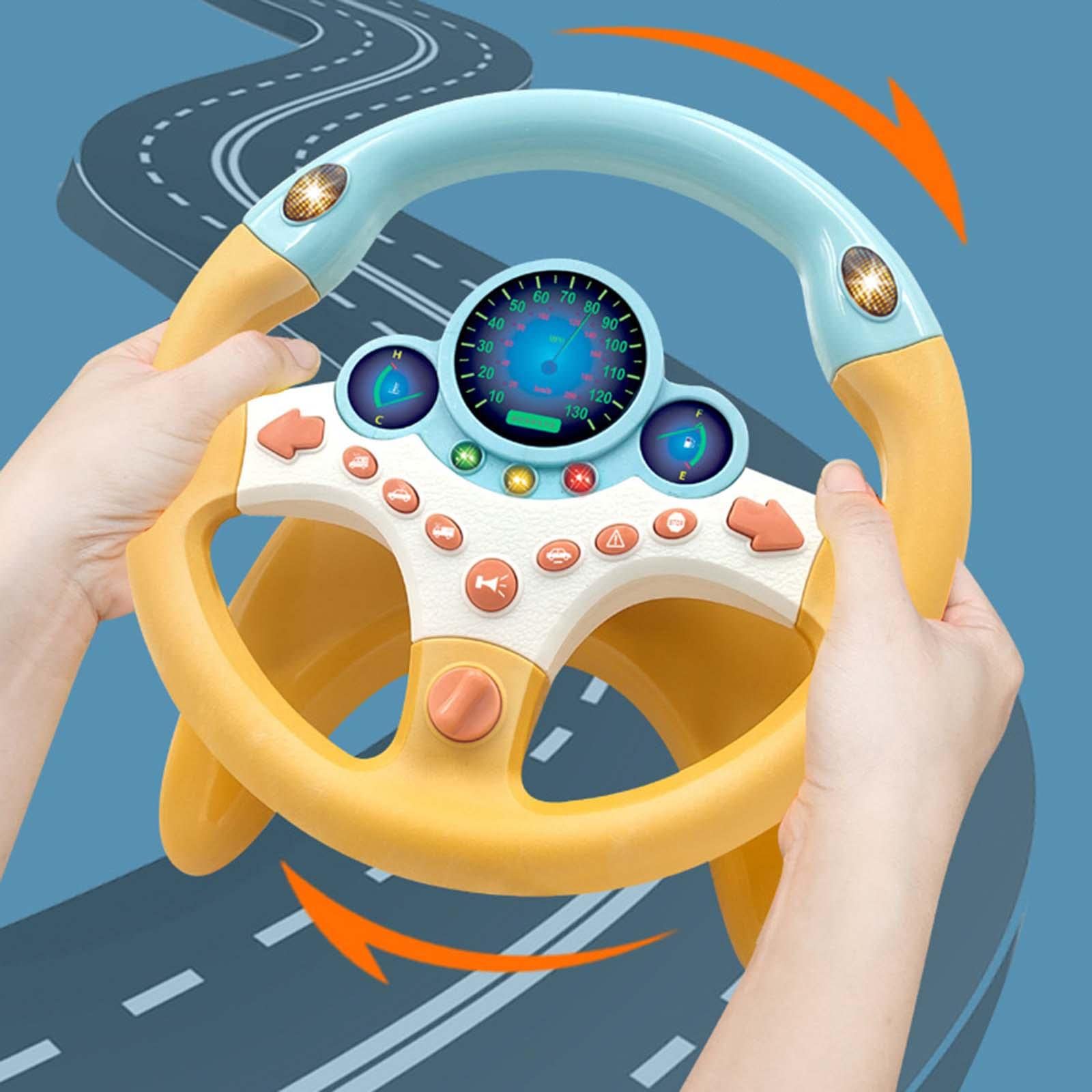 Interactive Electric Simulation Steering Wheel Toy for Babies - Fun Learning & Music Play - Perfect for Car Playtime & Early Childhood Development