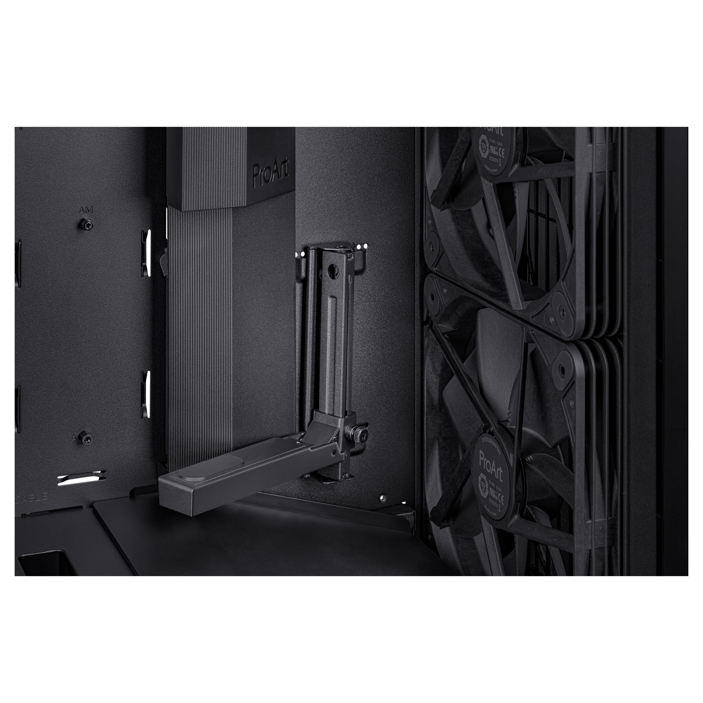 ASUS ProArt PA602 E-ATX PC Case - Supports 420mm Radiator, Includes 1x140mm & 2x200mm Fans, Front IR Dust Indicator, Tool-Free PCIe Mounting - Ideal for High-End Gaming & Professional Workstations