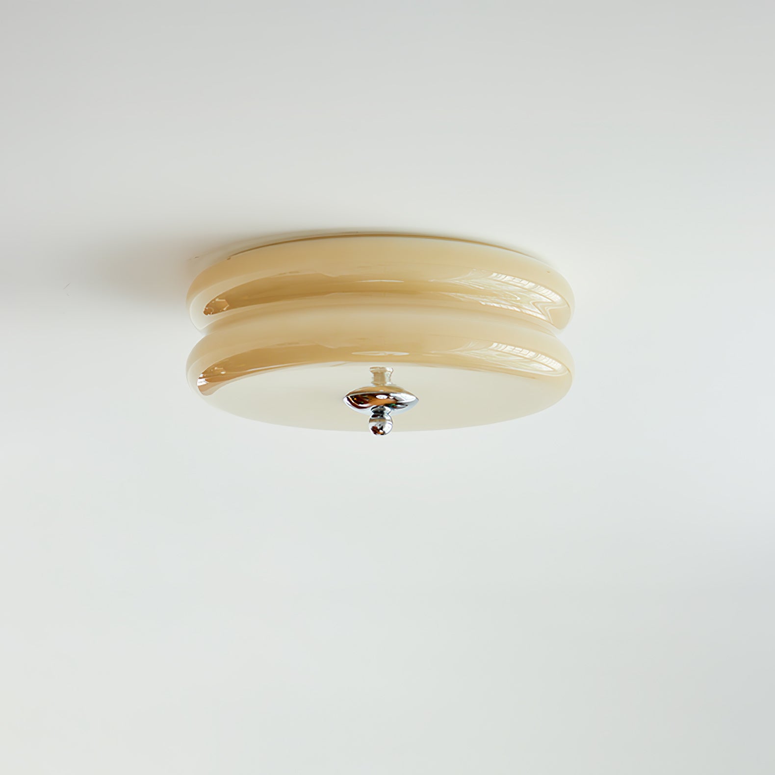 Art Deco Vintage Ceiling Light Fixture - Antique Bronze Finish, Crystal Accents - Perfect for Dining Room, Bedroom, or Foyer Lighting
