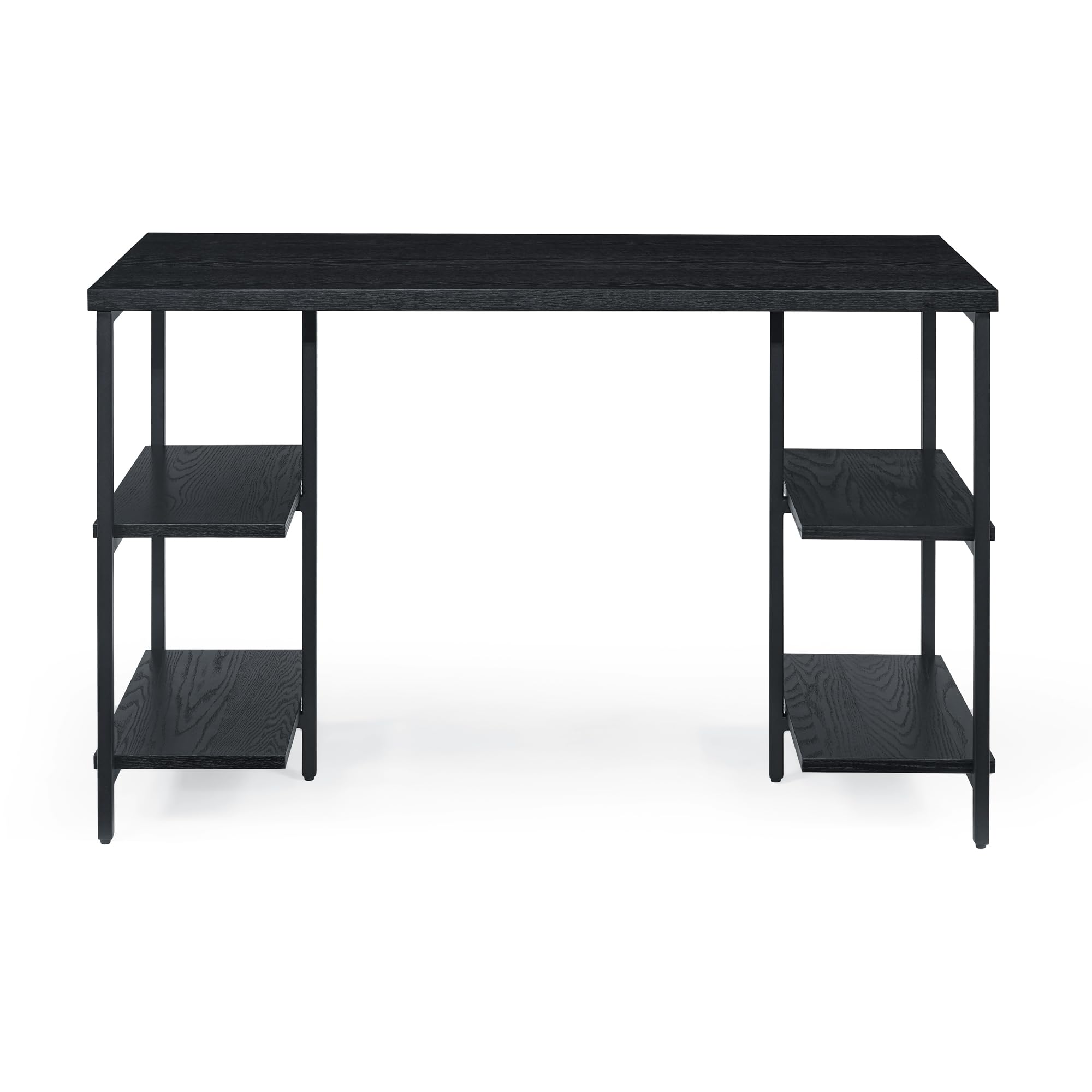 Ergonomic Writing Computer Desk with 2 Storage Shelves - 47.25