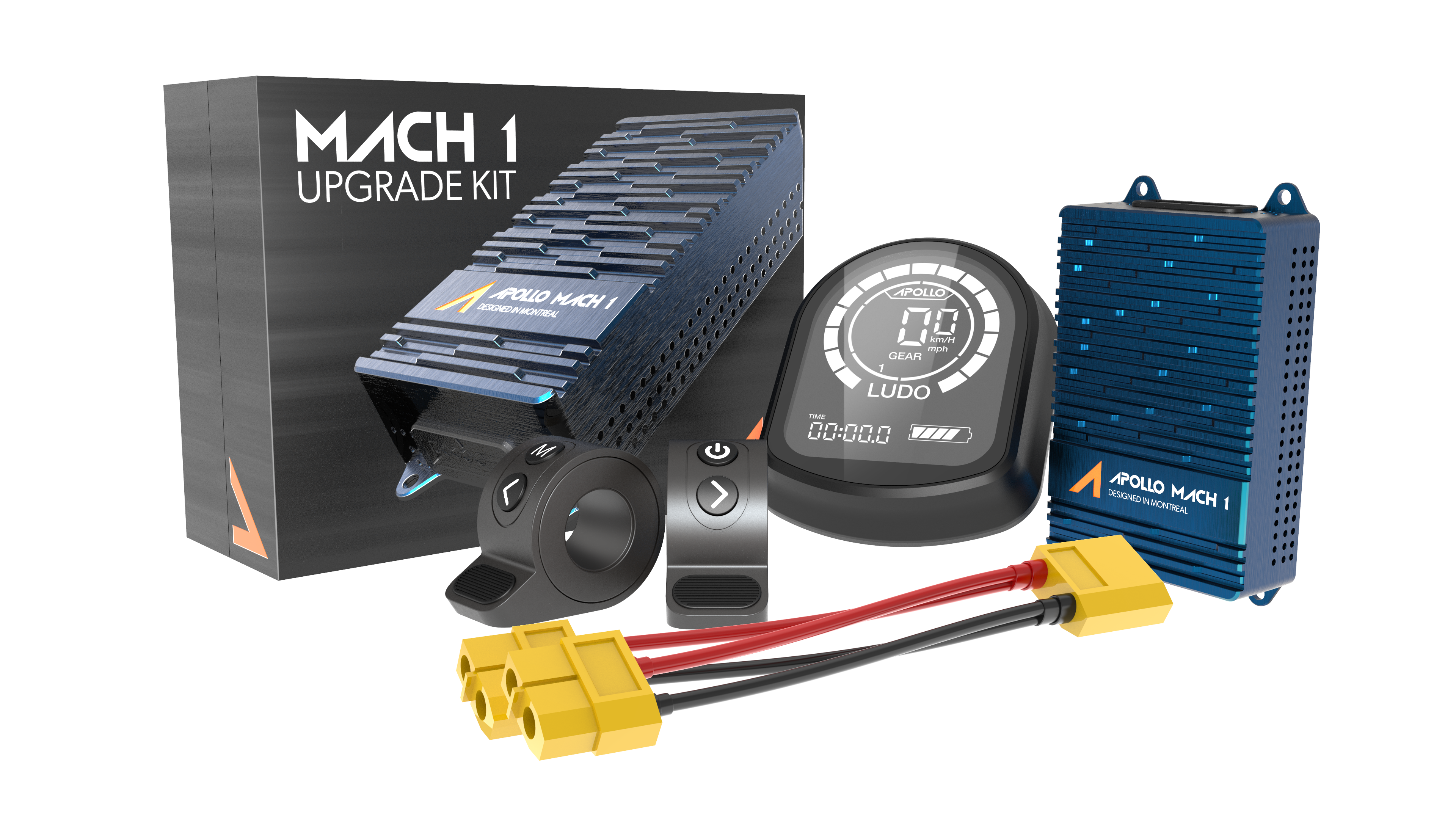 Apollo Ghost 2023 Electric Scooter Upgrade Kit - High Performance Parts for Faster Speed & Longer Range - Perfect for Commuting, Urban Travel & Last-Mile Transportation