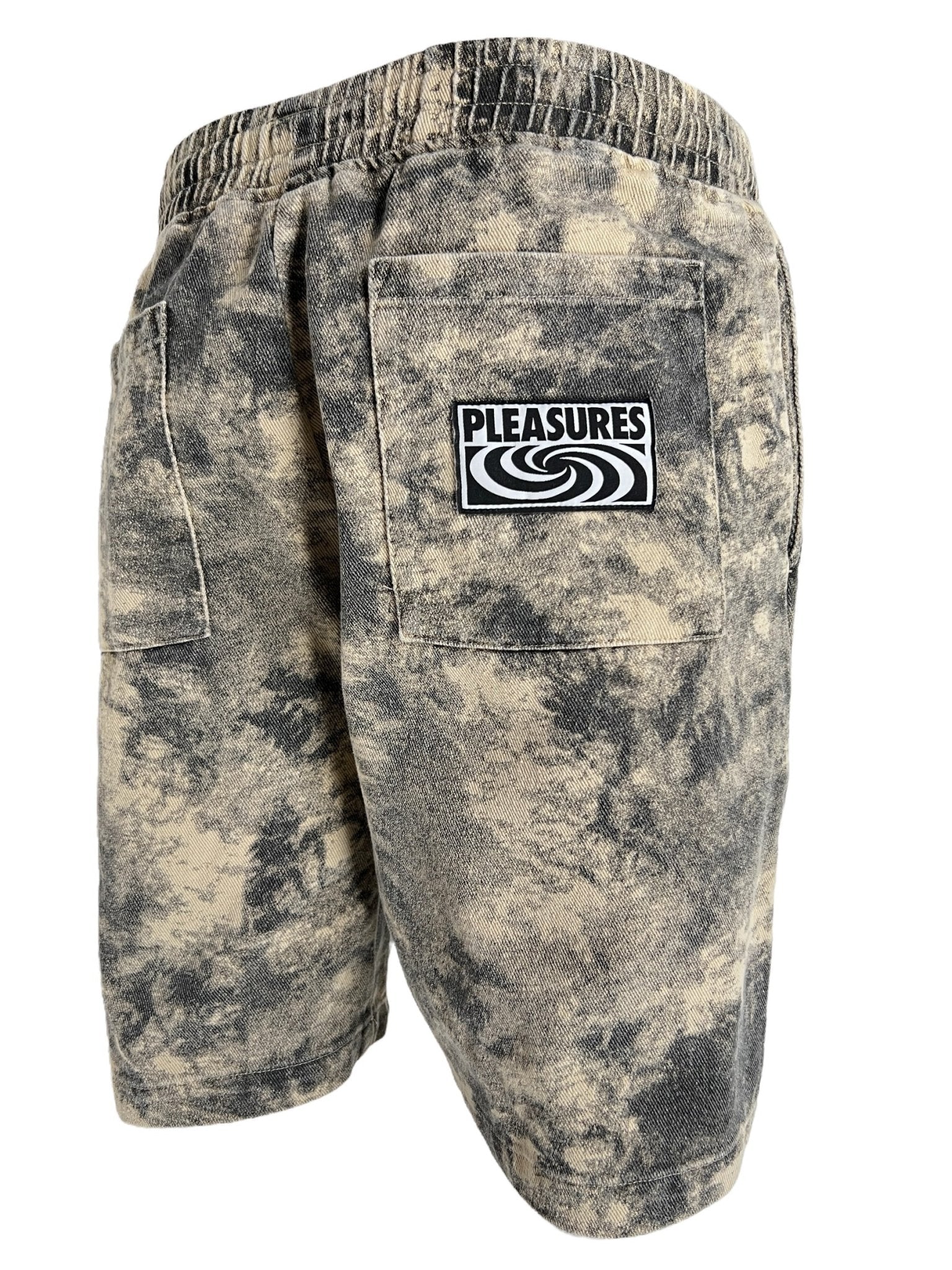 Pleasures Cyclone Shorts for Men - Black Casual Streetwear Shorts | Perfect for Summer, Gym, and Everyday Wear