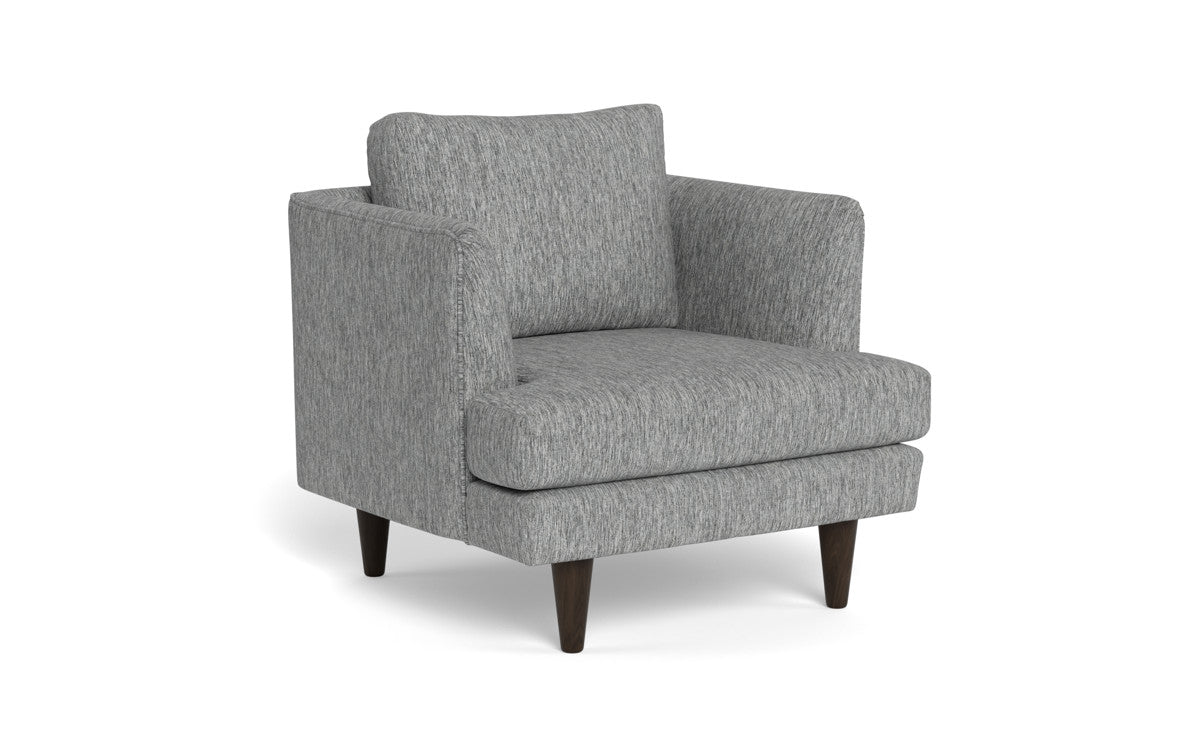 Rainey 35 Armchair - Modern Accent Chair for Living Room, Bedroom & Office - Comfortable Upholstered Lounge Chair with Wooden Legs