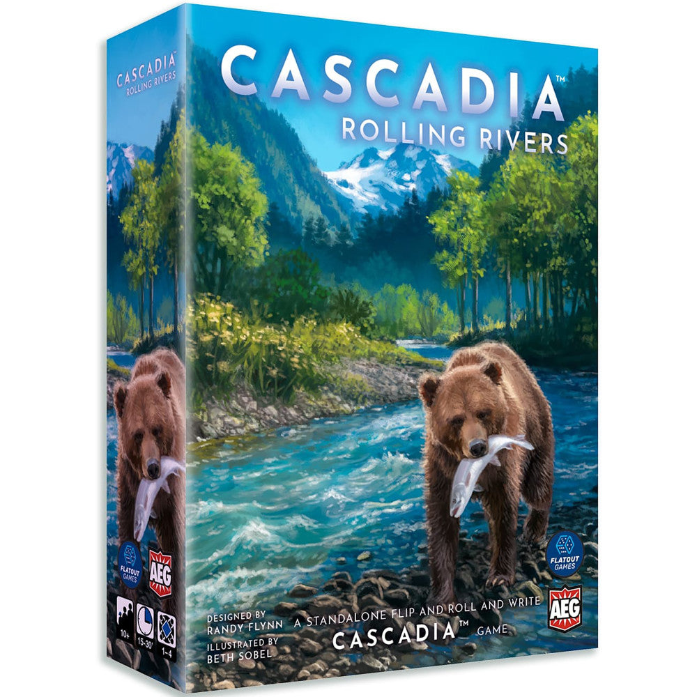 AEG Cascadia Rolling Rivers Dynamic Dice Habitat Board Game - Perfect for Family Game Nights & Strategy Enthusiasts