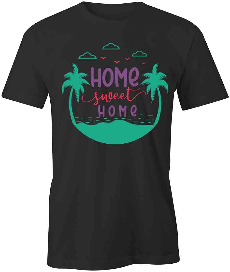 Home Sweet Home Graphic T-Shirt for Men & Women | Soft Cotton Printed Tee with Trendy Design | Perfect for Casual Wear, Family Gatherings & Home Comfort