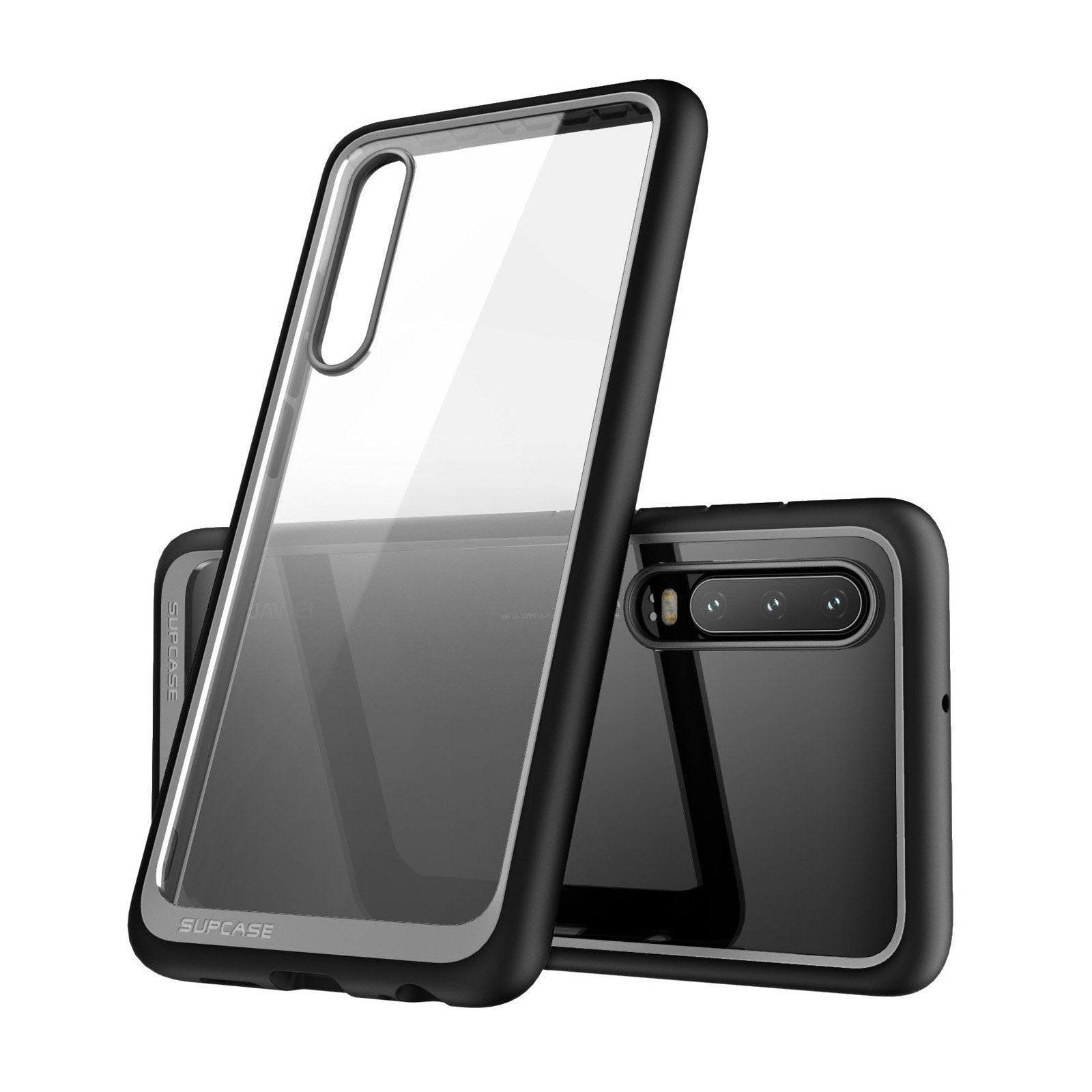 Huawei P30 Pro Case, Unicorn Beetle Style Slim Clear Protective Cover - Shockproof & Scratch-Resistant for Daily Use, Work, and Travel - Black