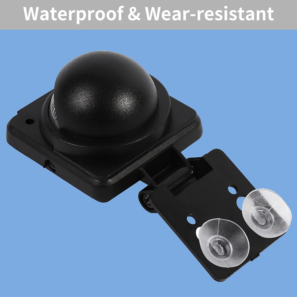 Universal Black Digital Car Mount for Windshield - Compatible with Cars, Trucks, Boats & Watercraft | Hands-Free Phone Holder for Safe Driving & Navigation