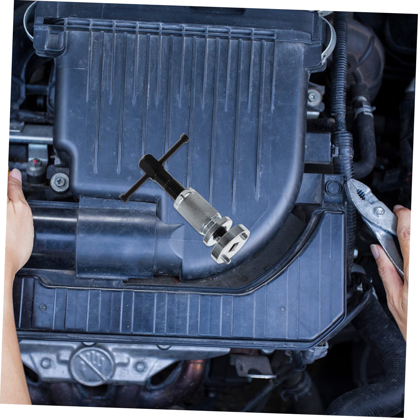 VICASKY Brake Pad Remover Tool - Professional Brake Caliper Spreader & Piston Tool - Heavy Duty Steel Construction (14X9X2CM) - Perfect for DIY Auto Repair, Brake Pad Replacement & Car Maintenance