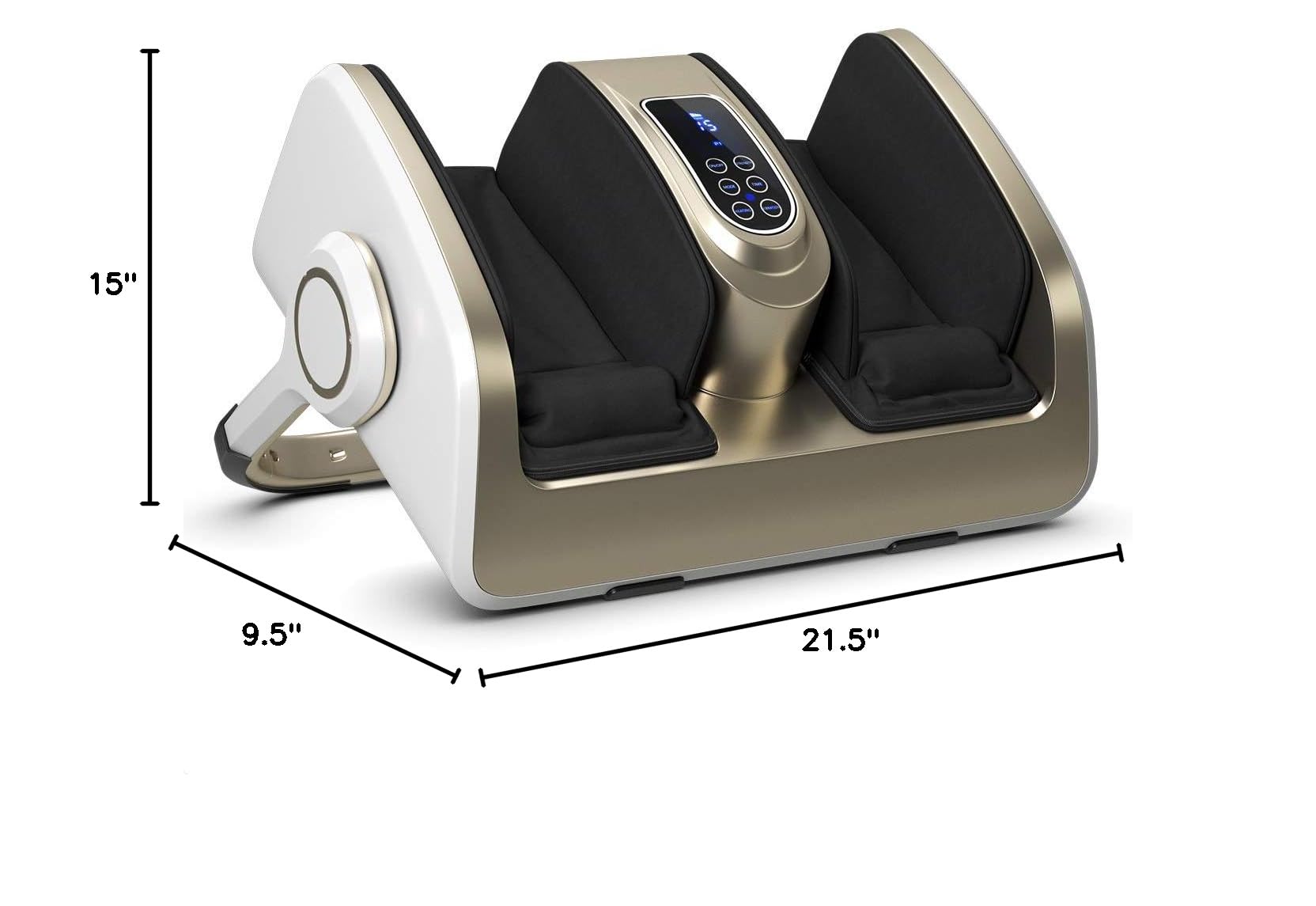 Best Shiatsu Foot & Calf Massager with Heat Therapy - Remote Control, LCD Display & Air Compression for Circulation - Relieves Plantar Fasciitis, Insomnia & Muscle Pain - Perfect for Home Relaxation & Post-Workout Recovery