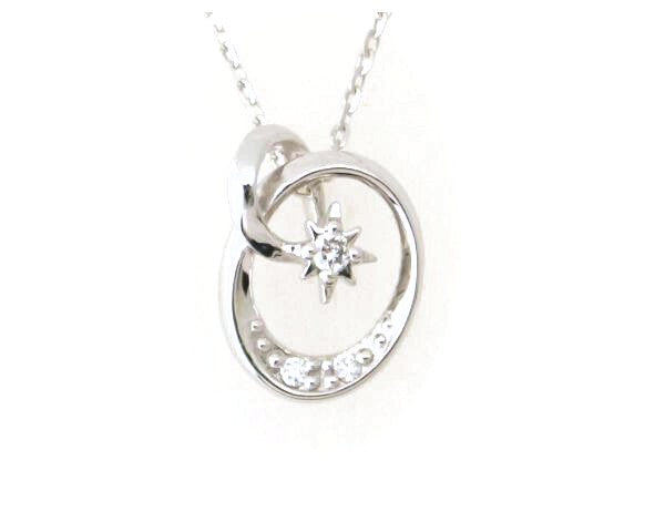 18K White Gold Diamond Necklace for Women - Luxury Pendant Jewelry Gift for Anniversary, Valentine's Day & Special Occasions - Perfect for Weddings, Parties & Date Nights