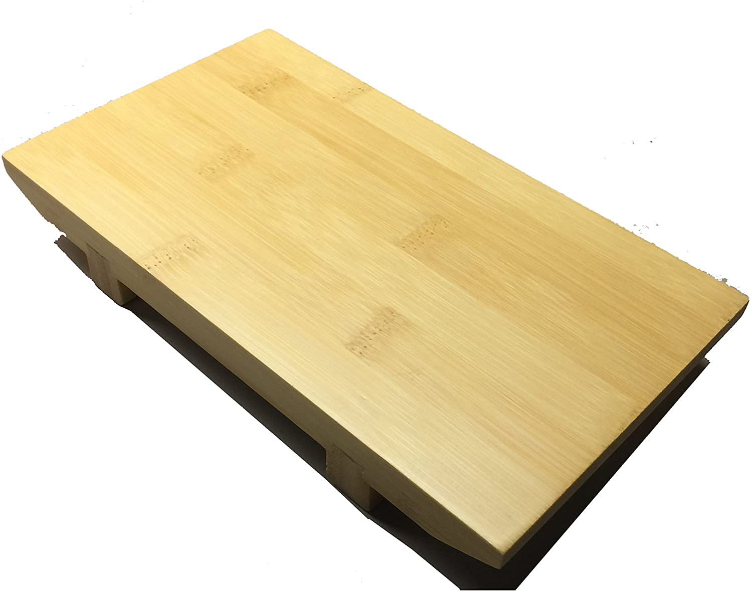 Premium Japanese Bamboo Sushi Serving Plates - 10 Pack Geta-Shaped Sushi Platter, 11.5