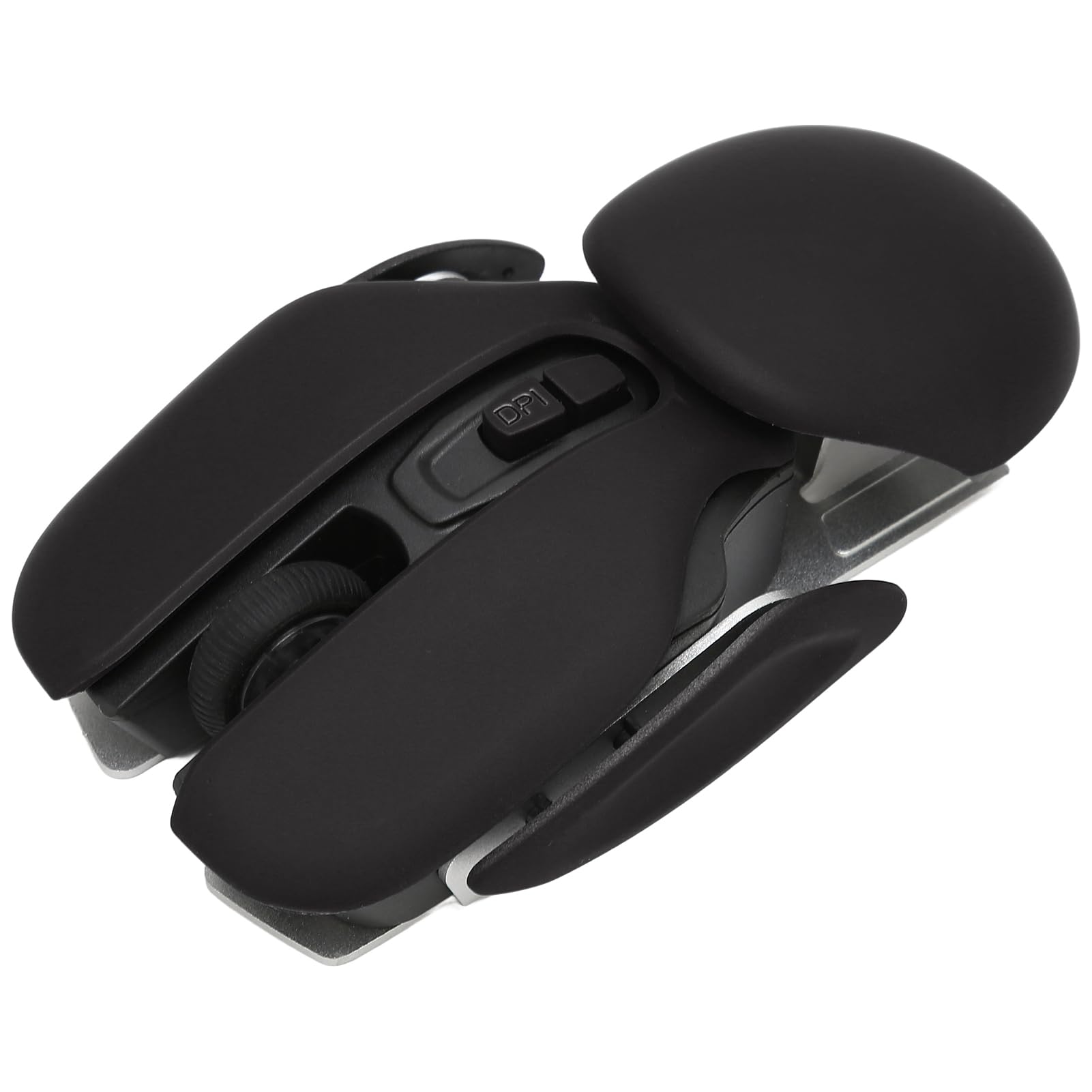 2.4G Wireless Mouse - Ergonomic Rechargeable Gaming Mouse with Adjustable DPI (1600/2400/3200) for PC, Mac, Laptop - Portable Office & Home Use (Black) | Perfect for Work, Gaming & Travel