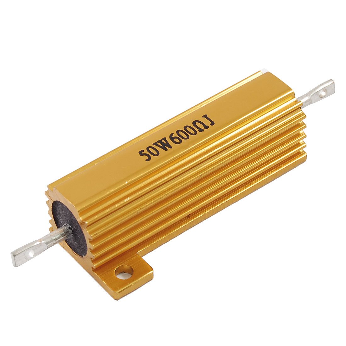 50W 600 Ohm Aluminum Wirewound Resistor with Screw Mount - Aexit Model Q6755VIIO-9479RV - Ideal for Power Supplies, Audio Equipment & Industrial Control Circuits