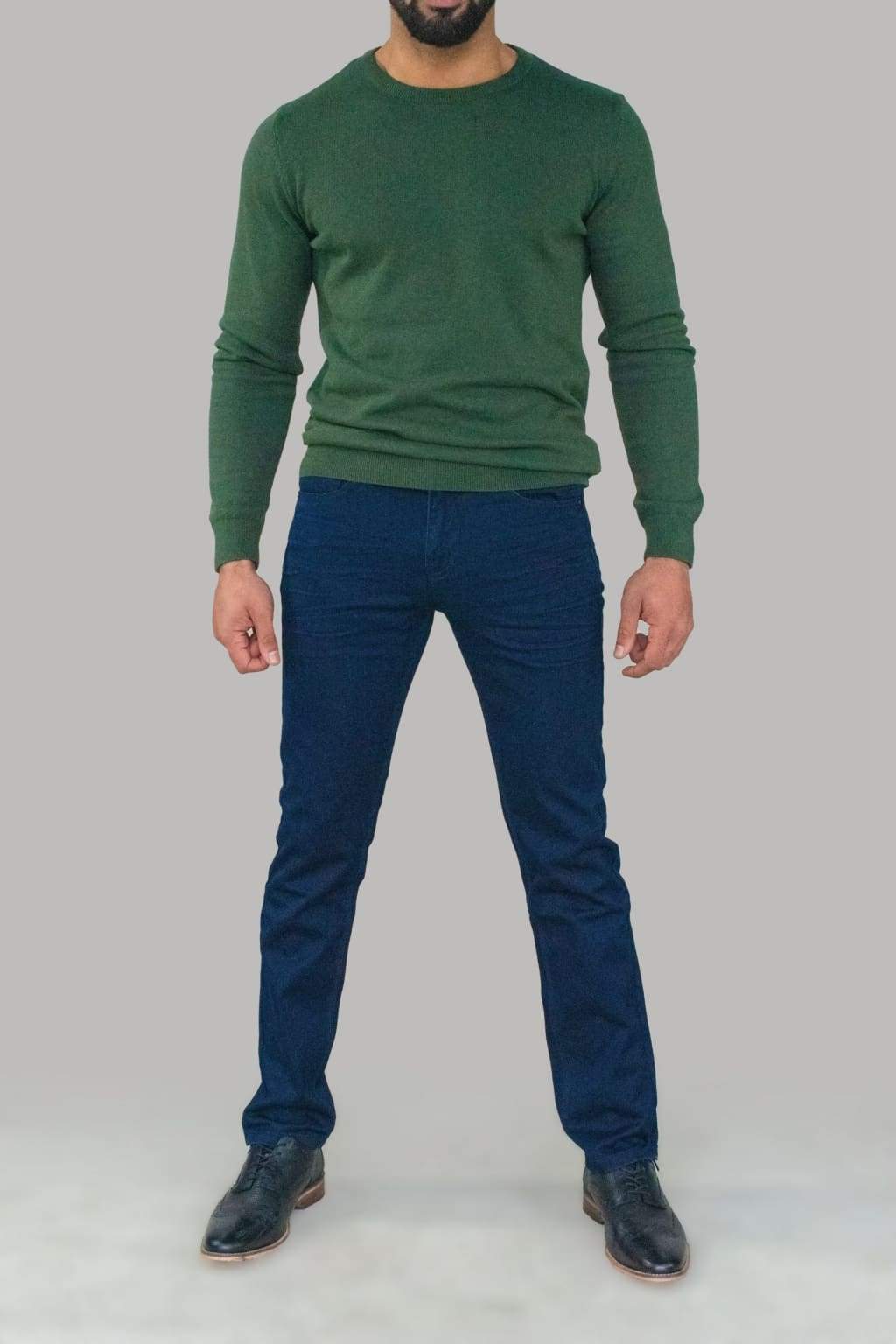 Cavani Brad Navy Denim Jeans for Men - Slim Fit Stretch Comfortable Jeans - Perfect for Casual Wear & Office Outfits