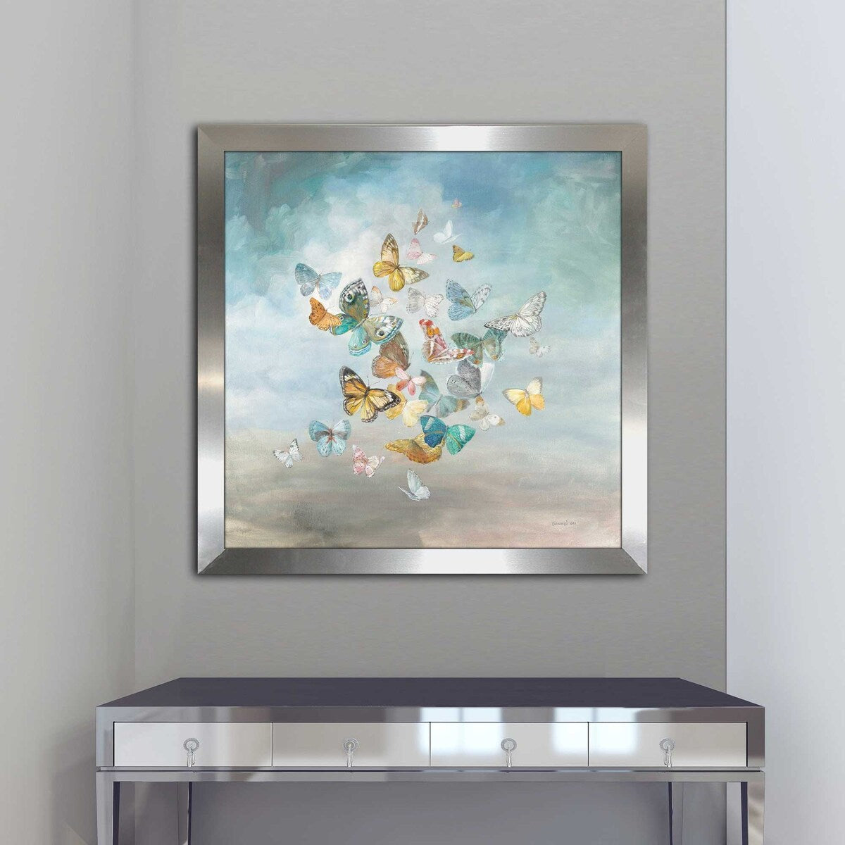 Stunning Blue Butterfly Print Acrylic Wall Art - Perfect for Home Decor, Living Room & Bedroom Aesthetics