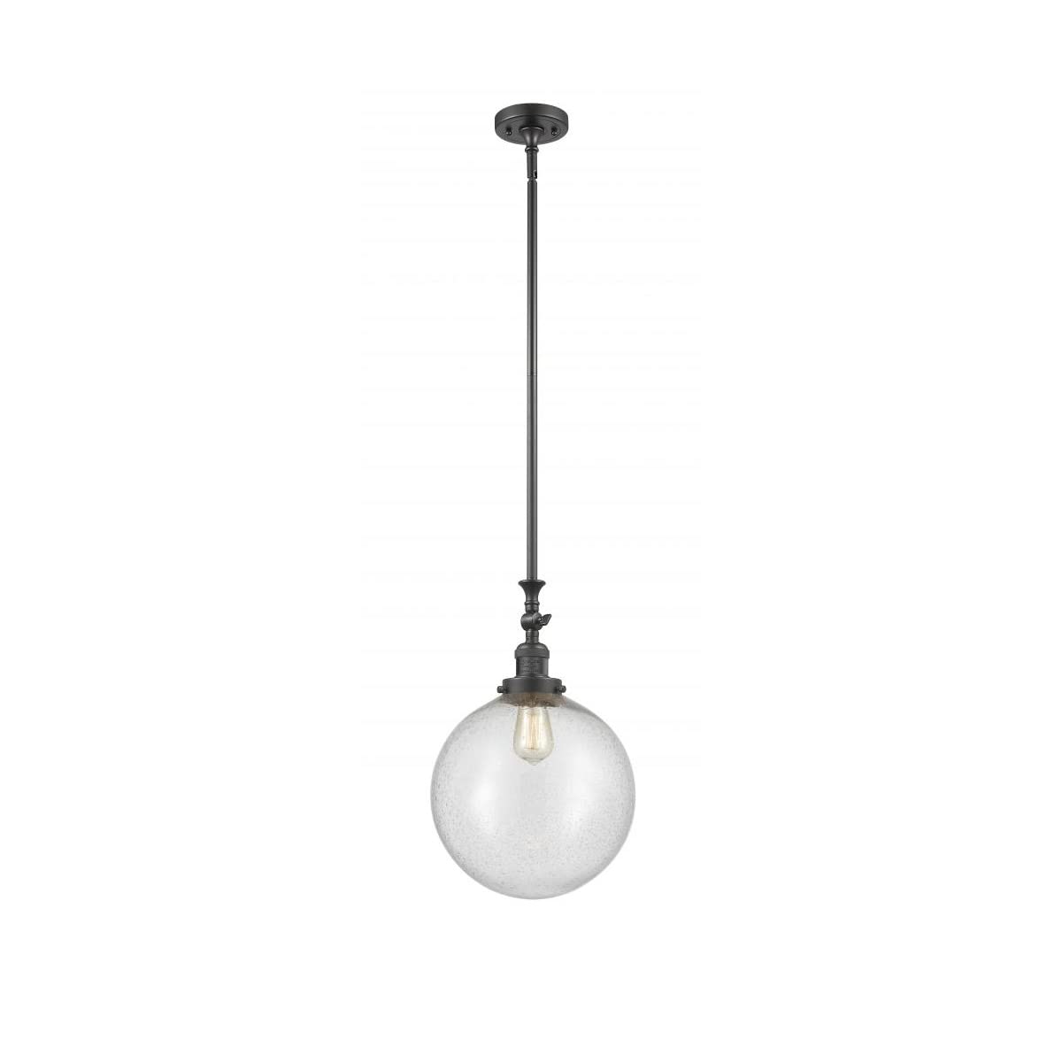 206-OB-G204-12-LED Bare Bulb 1 Light Cord Set in Oil Rubbed Bronze Finish - Vintage Edison Bulb Fixture for Cafe, Restaurant & Home Decor Lighting