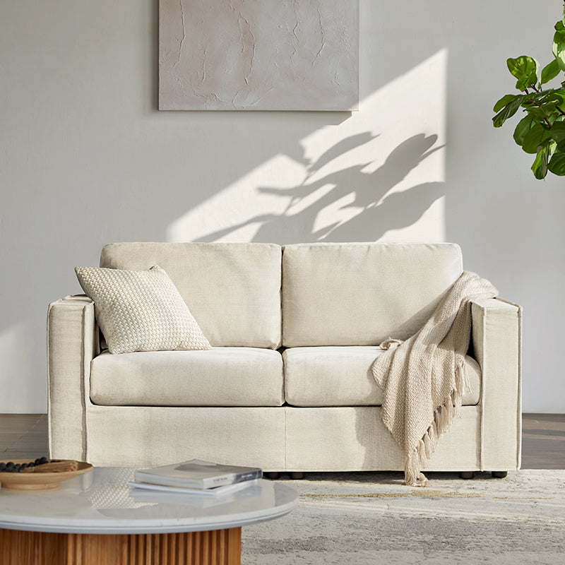 Dilcia 3-Piece Slipcovered Sofa Set - Modern Living Room Furniture with Removable Covers for Easy Cleaning | Perfect for Small Spaces, Apartments & Cozy Home Decor