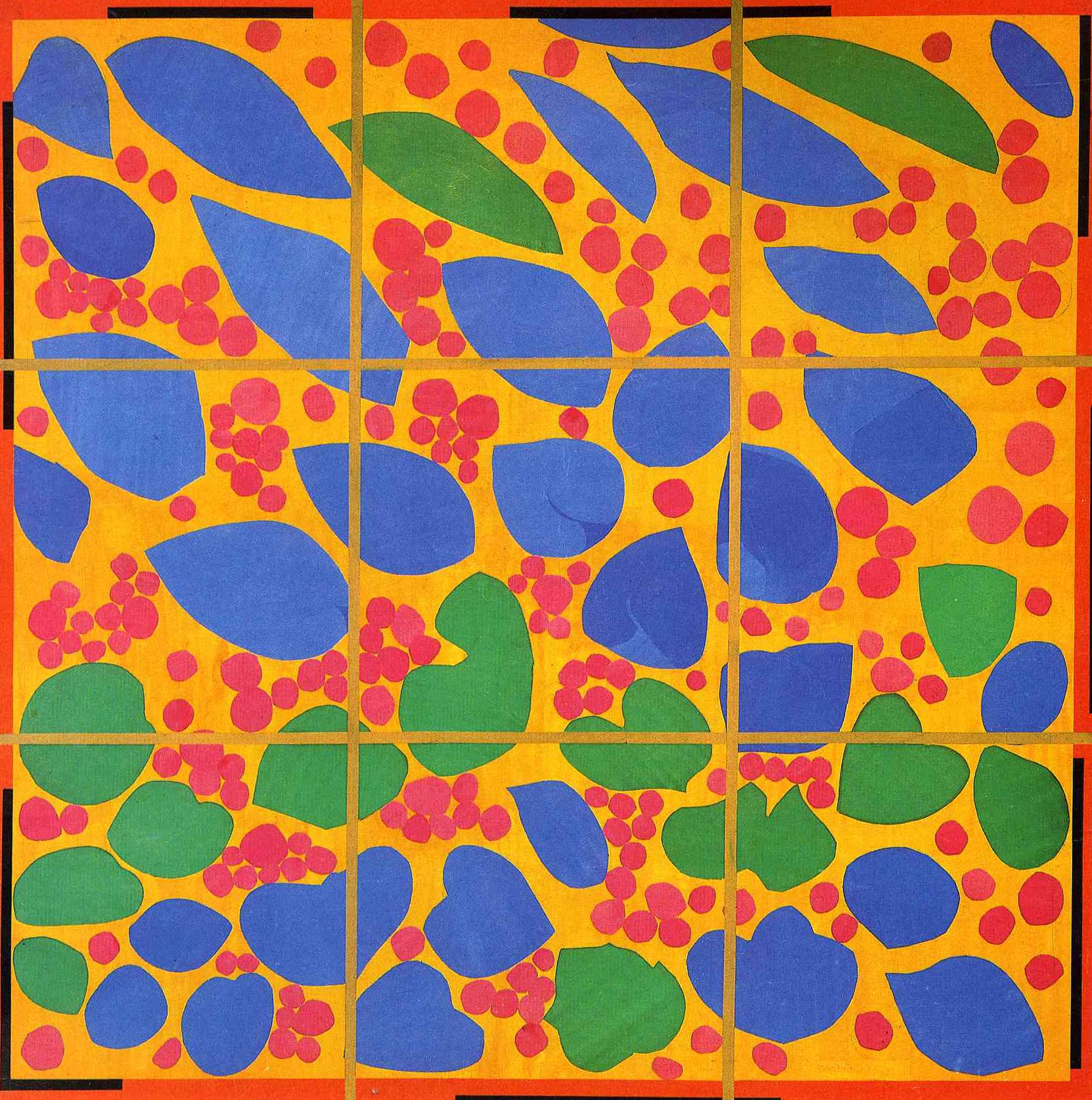 Henri Matisse Ivy in Flower Framed Canvas Art - Ready to Hang Wall Decor for Home, Office & Bedroom | Modern Botanical Painting for Living Room & Dining Area