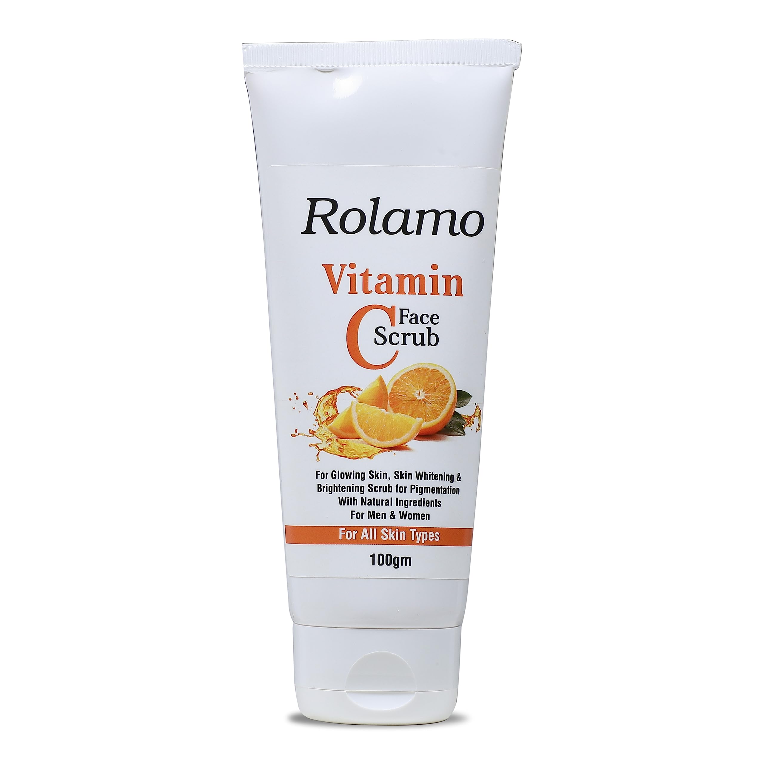 Rolamo Vitamin C Skincare Set - Brightening Face Wash, Moisturizer, Sunscreen, Toner & Serum for Glowing Skin (100ml Face Wash + 100ml Scrub + 30ml Serum) | Daily Anti-Aging Routine for Women & Men | Perfect for Morning & Night Skincare Regimen