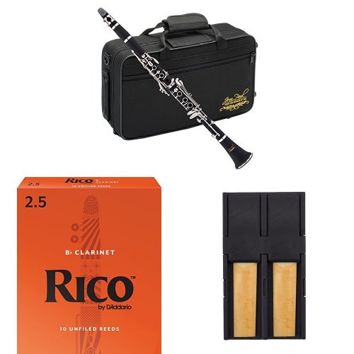 Jean Paul USA CL-300 Student Clarinet with Rico Reeds & Reed Guard - Perfect for Beginners, School Bands & Music Practice