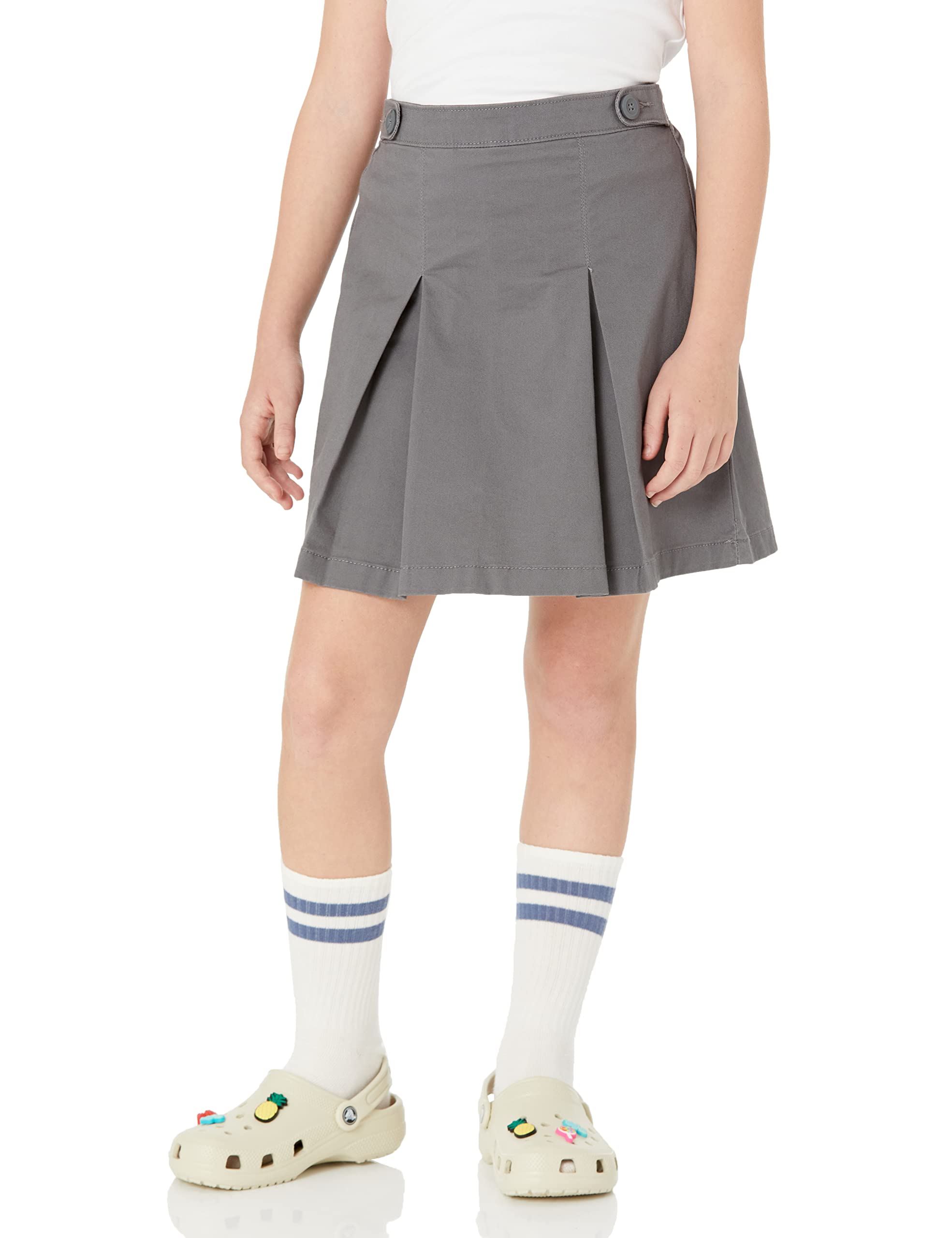 Amazon Essentials Girls' Uniform Scooter Skirts Multipack - School Uniform Skirts for Girls, Comfortable Stretch Fabric, Perfect for School, Church & Formal Events