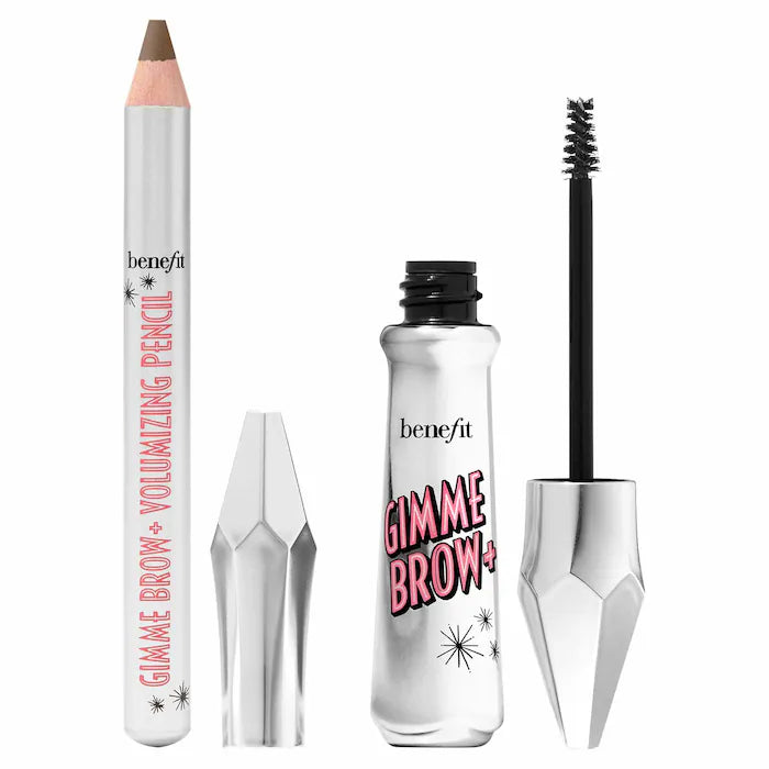 Benefit Cosmetics Gimme Brow+ Volumizing Fiber Gel & Precisely My Brow Pencil Duo - Eyebrow Makeup Kit for Full, Defined Brows - Perfect for Everyday Wear & Special Occasions
