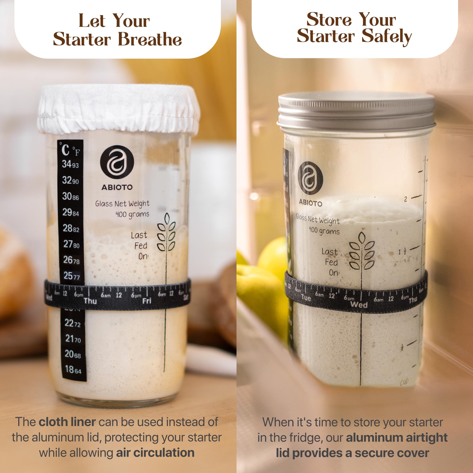 Ultimate Sourdough Bread Baking Kit - Complete Starter Kit with Proofing Baskets, Glass Jar, Bread Lame, Scrapers & Danish Whisk for Homemade Artisan Bread | Perfect for Beginners & Bakers | Ideal for Home Baking, Gifts & Culinary Enthusiasts
