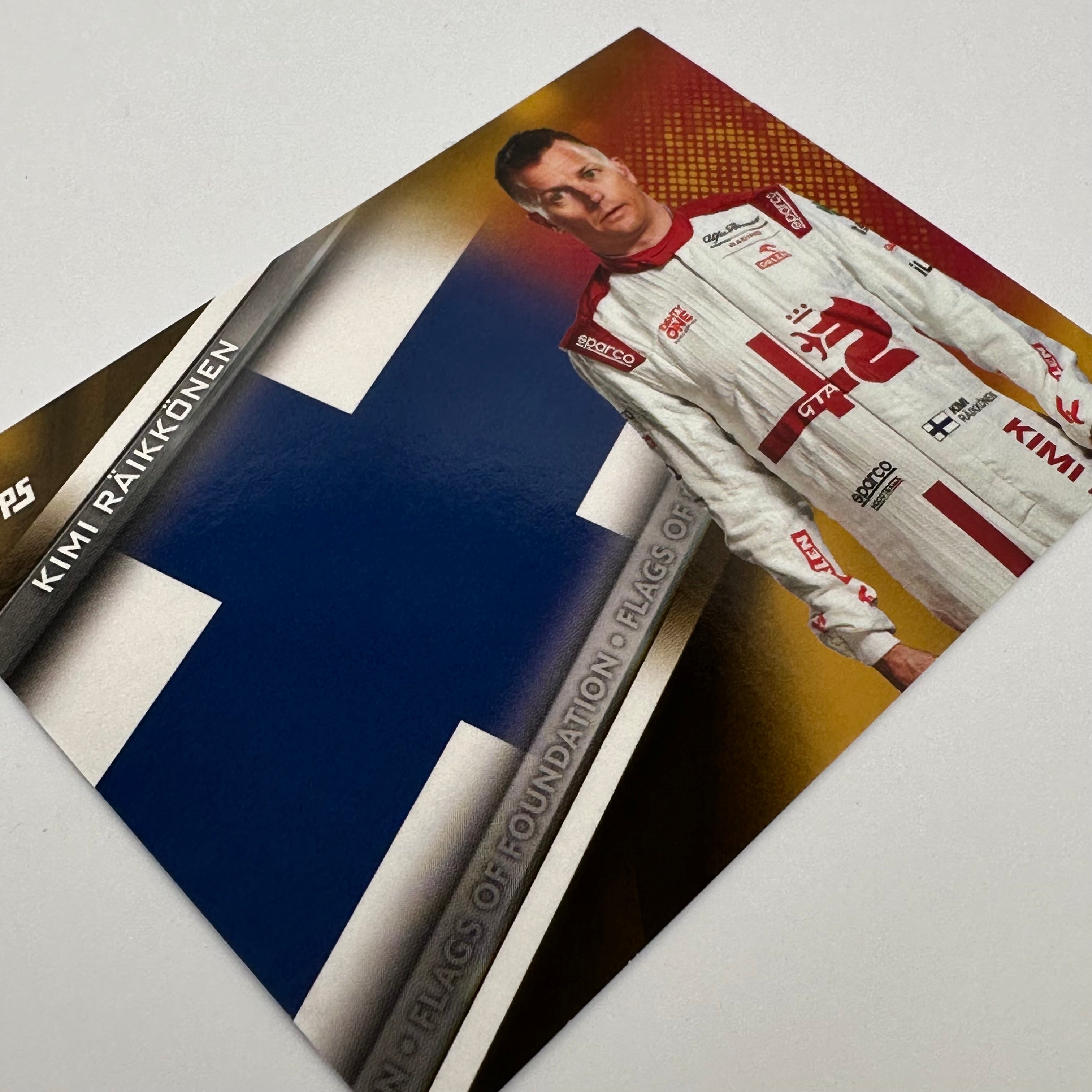 46/50 Gold Kimi Raikkonen #FF KR Flags Of Foundation - Limited Edition Collectible for F1 Fans & Motorsport Enthusiasts