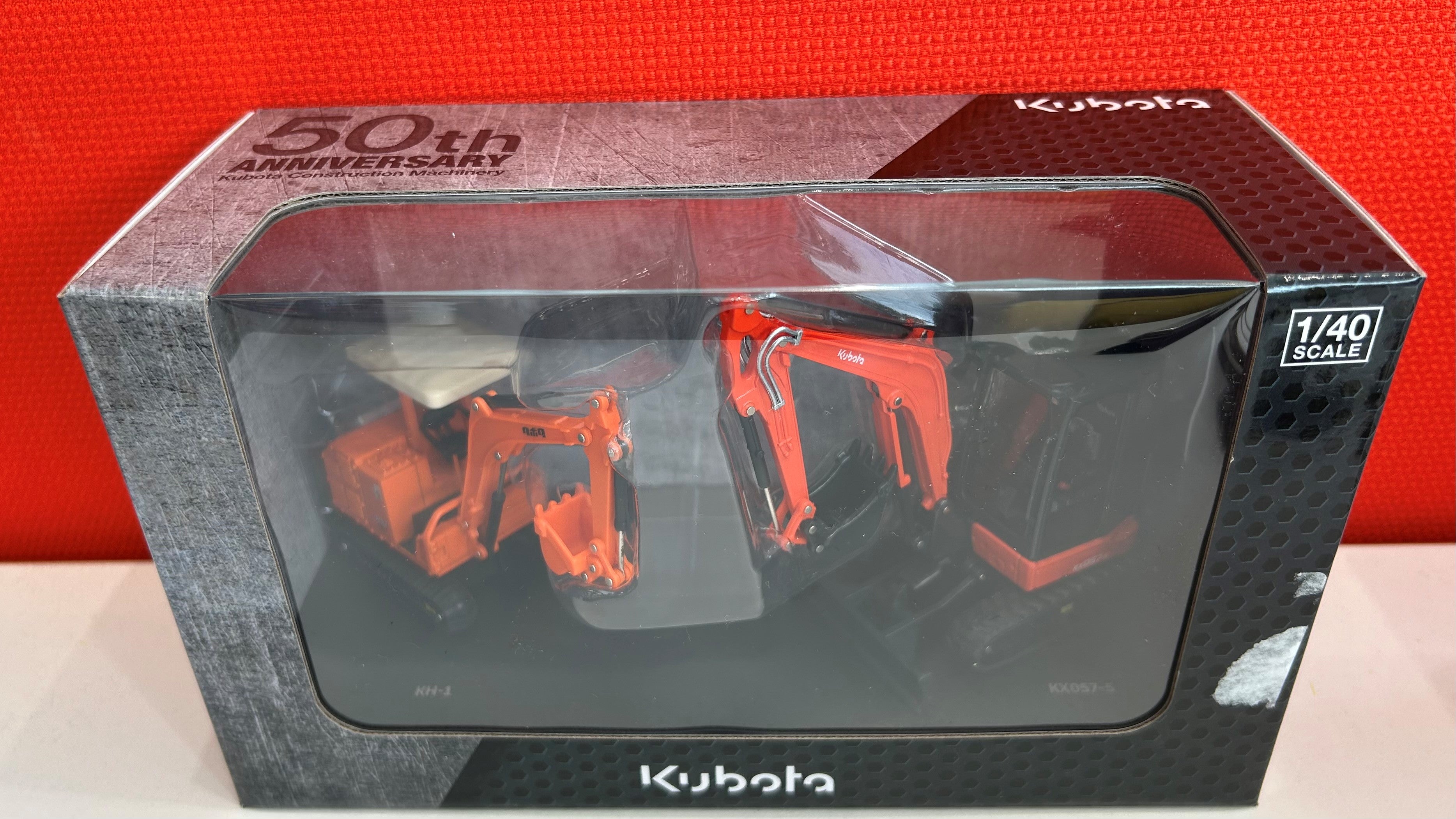 Kubota 50th Anniversary Limited Edition Die Cast Tractor Toy - Collectible Scale Model for Farm Enthusiasts & Kids - Perfect for Display, Gifts, and Playtime Scenes