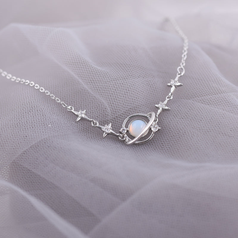HB871 Sterling Silver Celestial Star Charm Bracelet for Women - Dainty Zodiac Jewelry Gift for Birthday, Anniversary & Everyday Wear