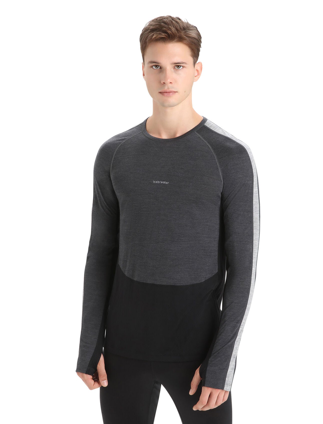125 ZoneKnit™ Merino Blend Long Sleeve Thermal Base Layer Top for Men - Moisture Wicking & Odor Resistant - Perfect for Hiking, Skiing & Cold Weather Outdoor Activities