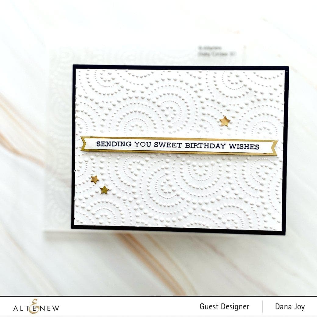 Dotty Circles 3D Embossing Folder for Card Making - Scrapbooking, DIY Crafts, Paper Art Projects - Perfect for Greeting Cards, Invitations, and Home Decor