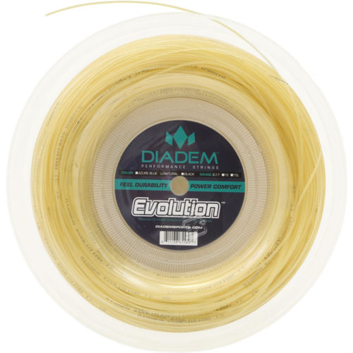 Diadem Evolution 17/1.25 Tennis String Reel - Natural Gut String for Tennis Rackets | Perfect for Competitive Play & Stringing Machines