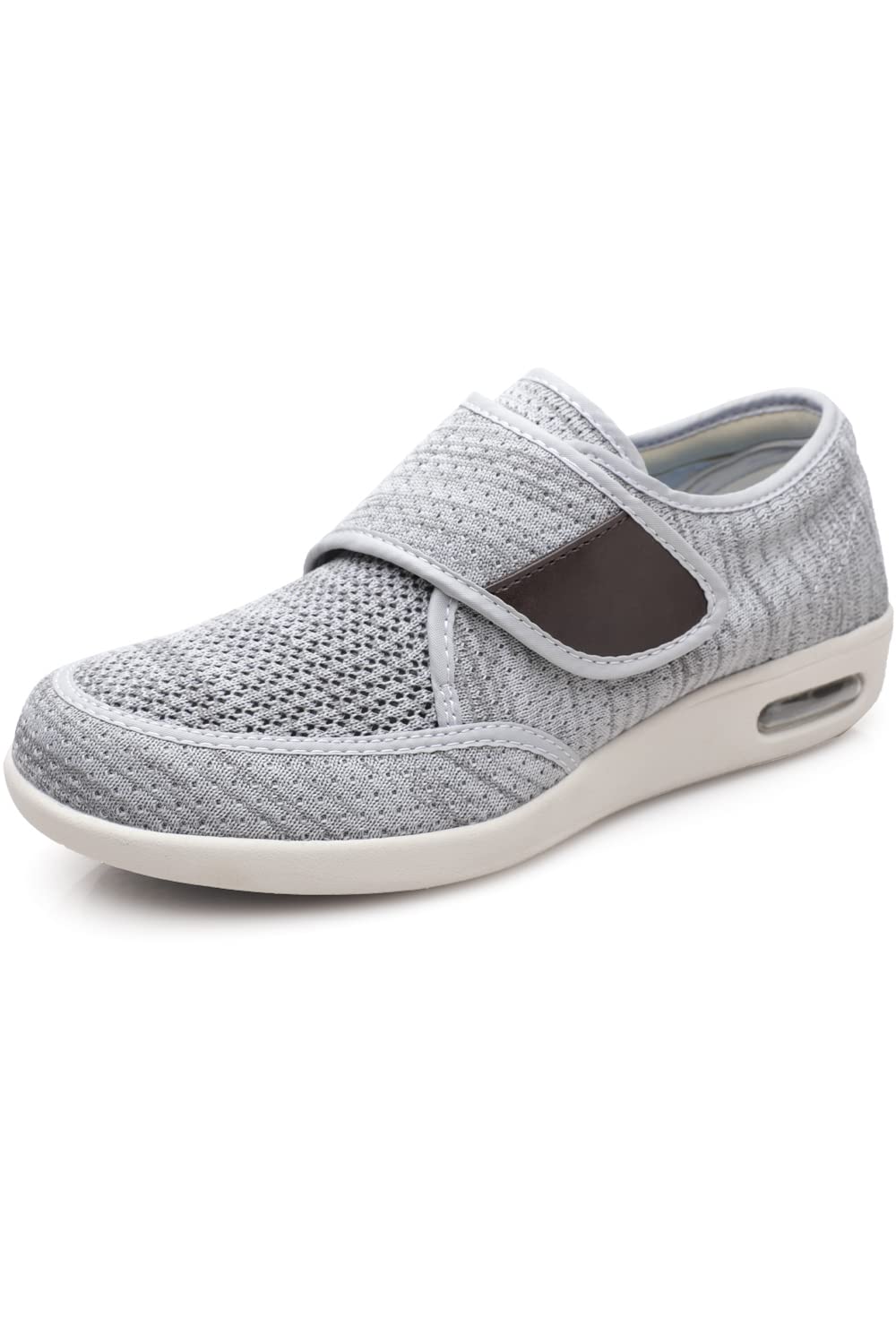 ZUMEIJIA Men's Diabetic Shoes - Adjustable Wide Width Athletic Shoes for Swollen Feet - Non-Slip Walking & Sports Shoes for Diabetes Care - Ideal for Daily Wear, Exercise & Outdoor Activities