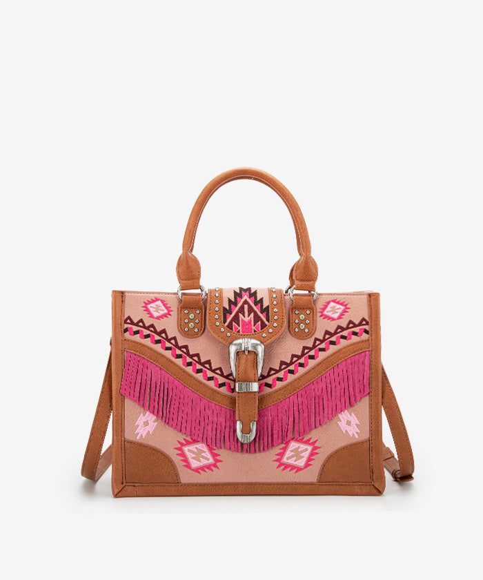 Montana West Western Tote Bag with Buckle - Stylish Cowgirl Handbag for Women | Perfect for Rodeo, Travel, and Everyday Use