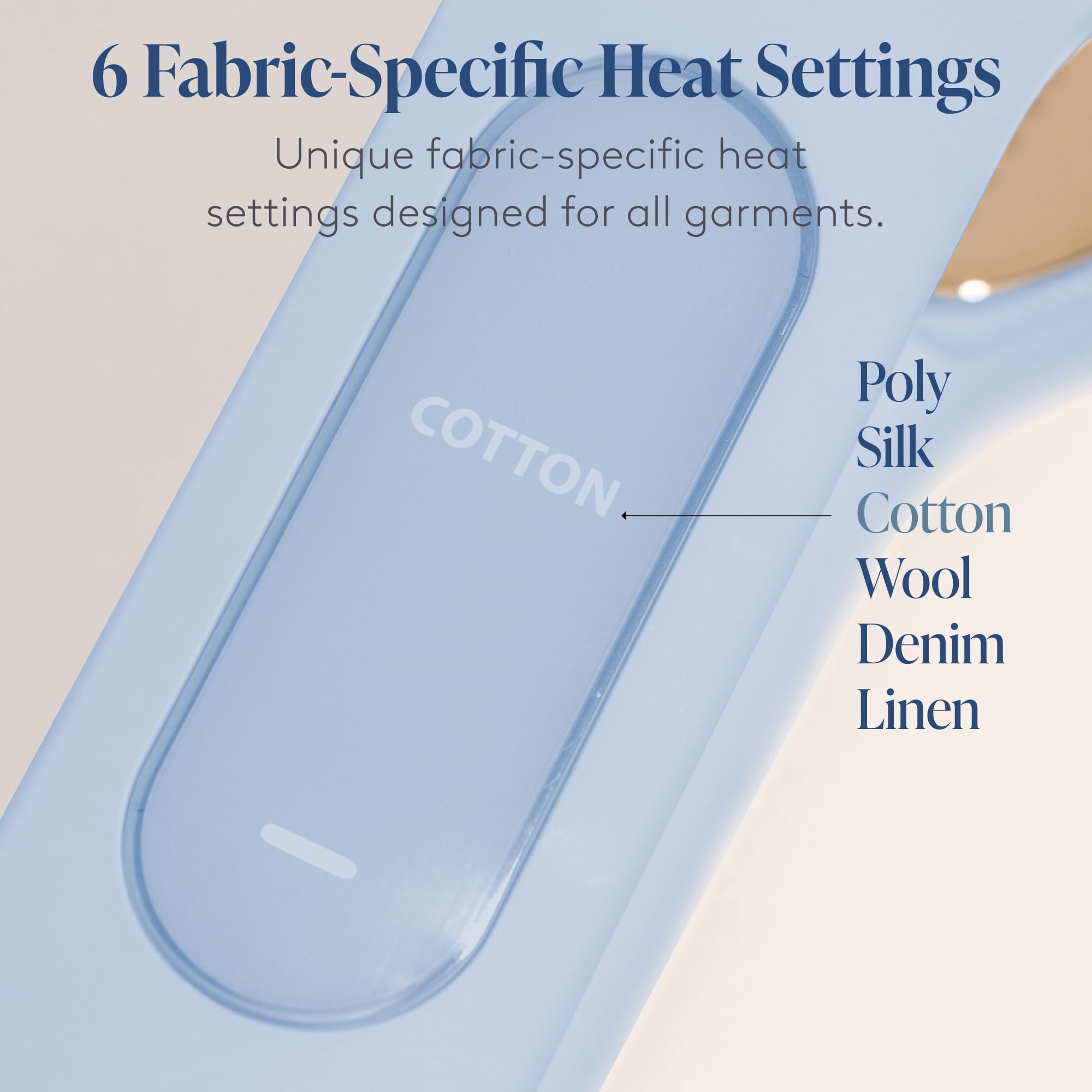 Nori Press Travel Steam Iron - Portable Handheld Iron with Adjustable Steam & 6 Fabric Settings - Wrinkle Remover for Clothes - No Ironing Board Needed - Perfect for Travel, Business Trips & Home Use - Blue
